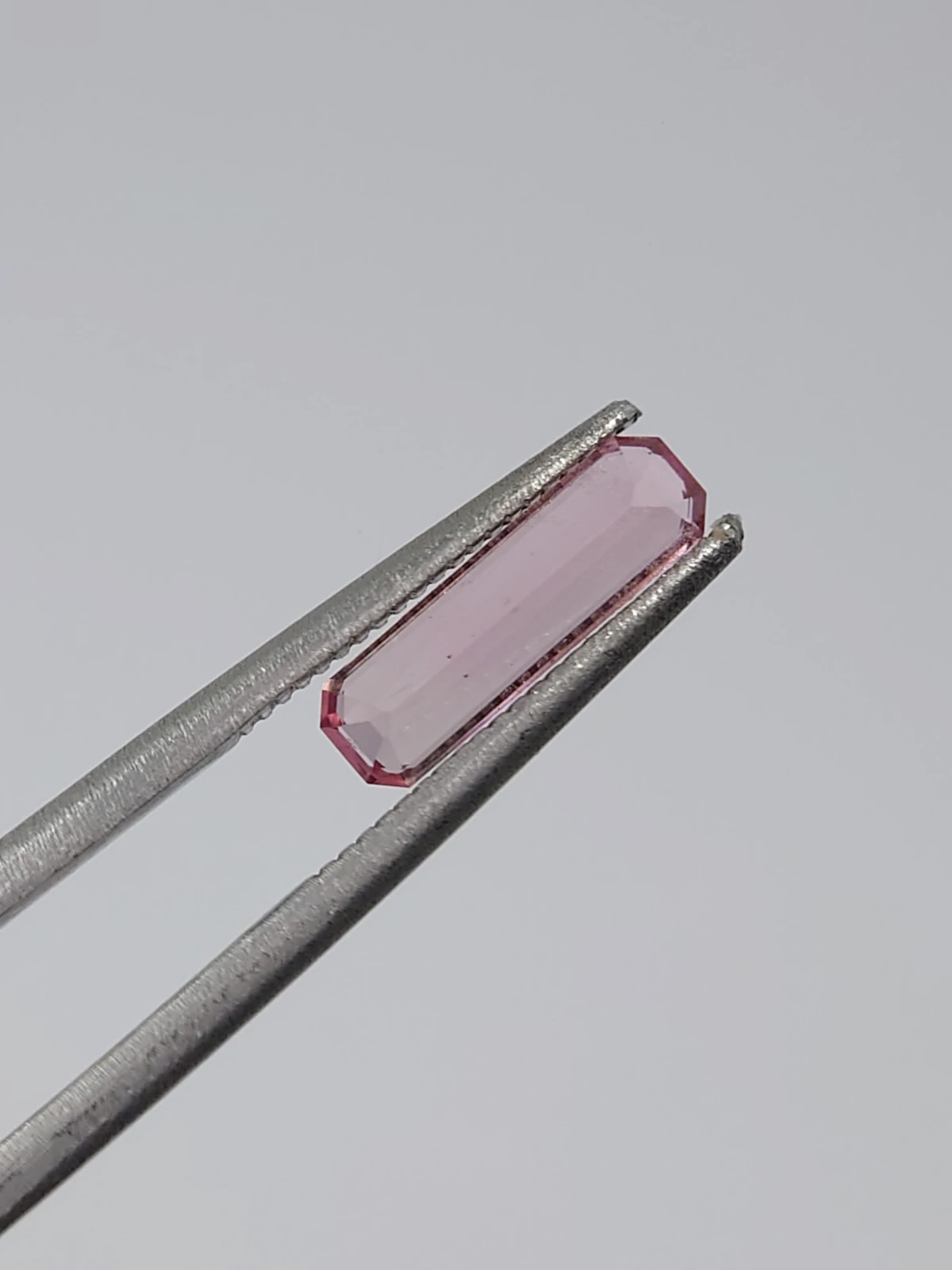 0.80ct Natural Pink Tourmaline Emerald Cut Loose Gemstone from Afghanistan