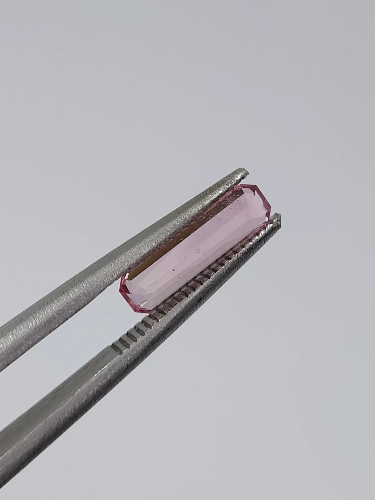 0.80ct Natural Pink Tourmaline Emerald Cut Loose Gemstone from Afghanistan