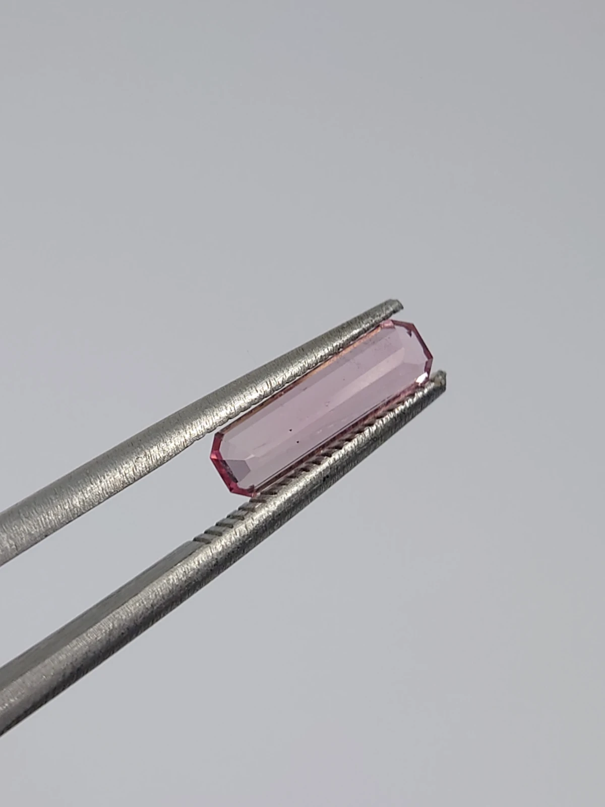 0.80ct Natural Pink Tourmaline Emerald Cut Loose Gemstone from Afghanistan