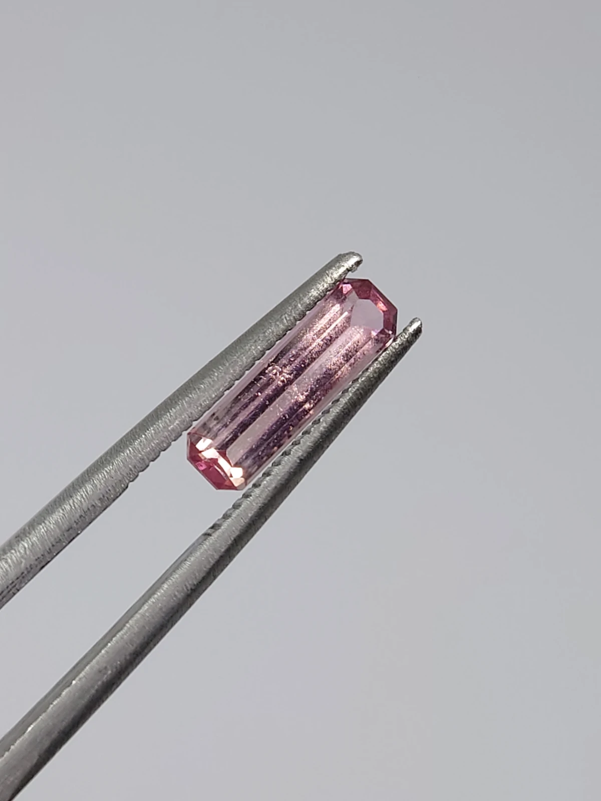 0.80ct Natural Pink Tourmaline Emerald Cut Loose Gemstone from Afghanistan