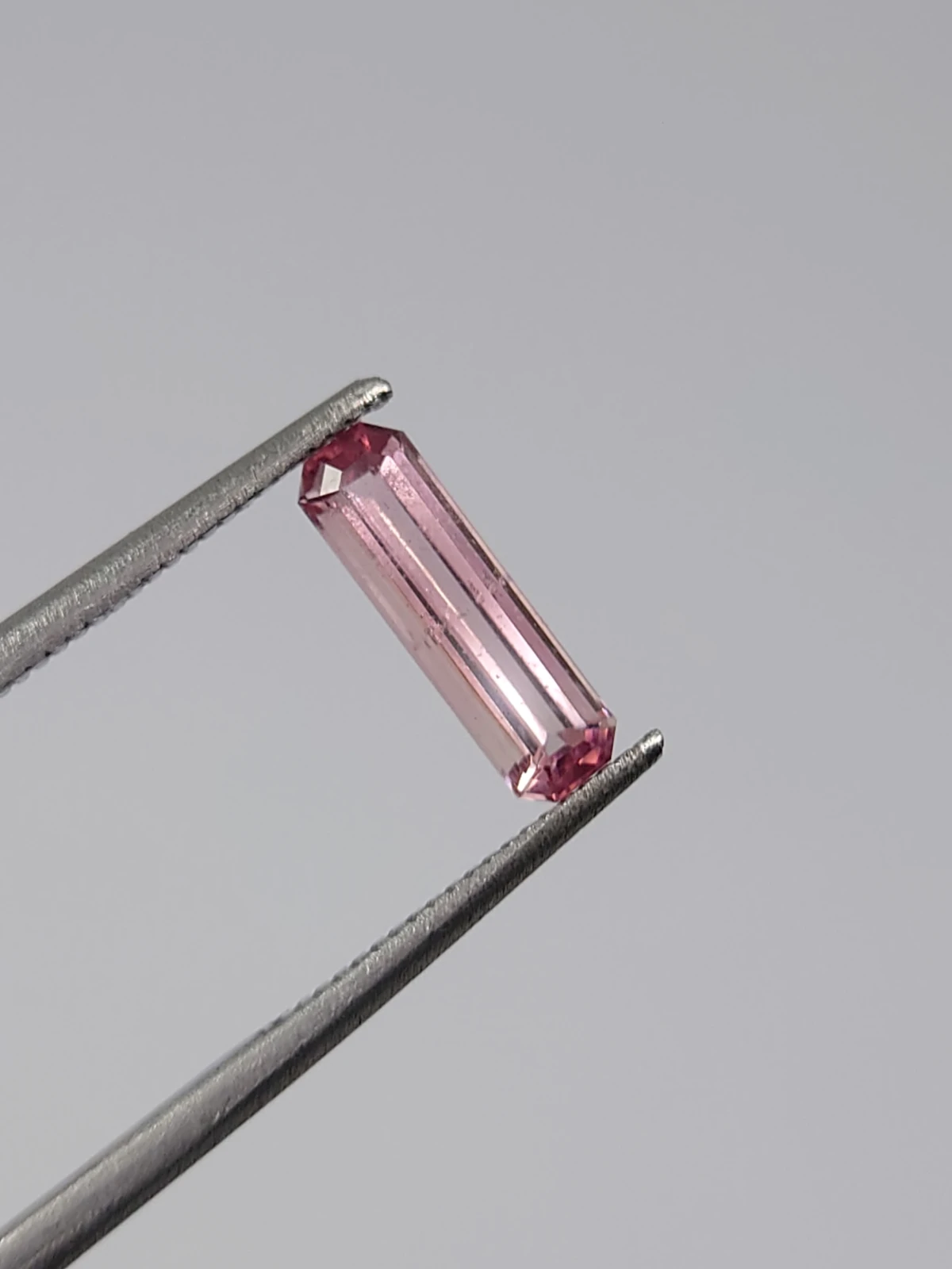 0.80ct Natural Pink Tourmaline Emerald Cut Loose Gemstone from Afghanistan