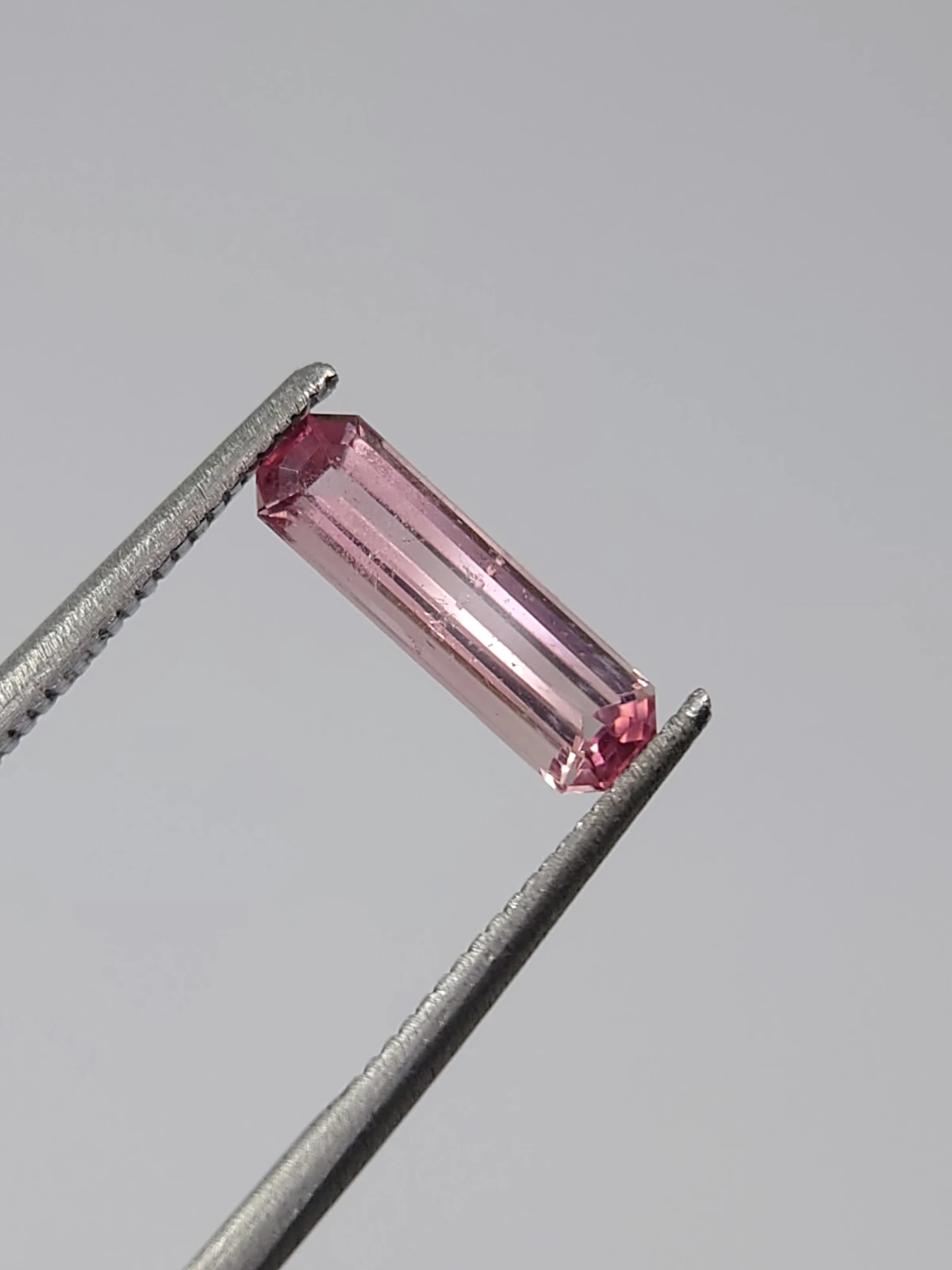 0.80ct Natural Pink Tourmaline Emerald Cut Loose Gemstone from Afghanistan