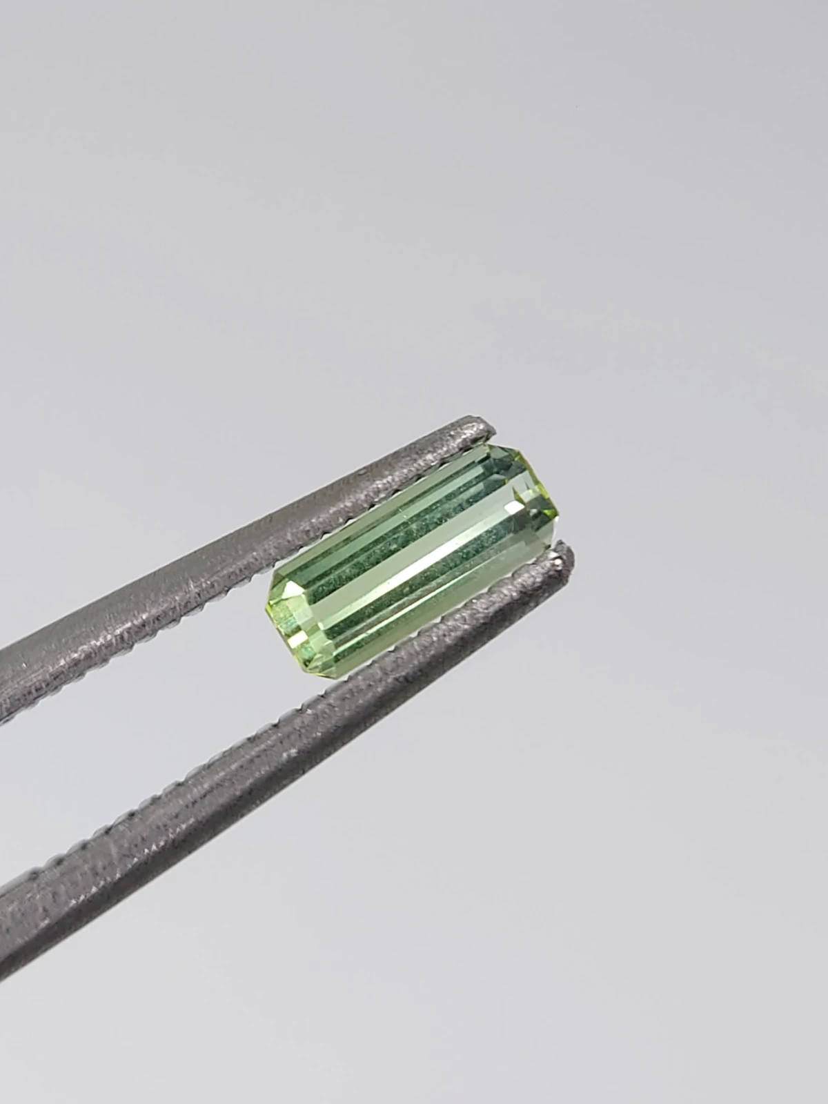 0.35ct Natural Grey Green Tourmaline Octagon Cut Loose Gemstone From Afghanistan