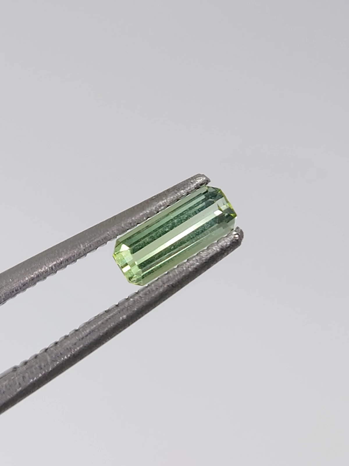 0.35ct Natural Grey Green Tourmaline Octagon Cut Loose Gemstone From Afghanistan