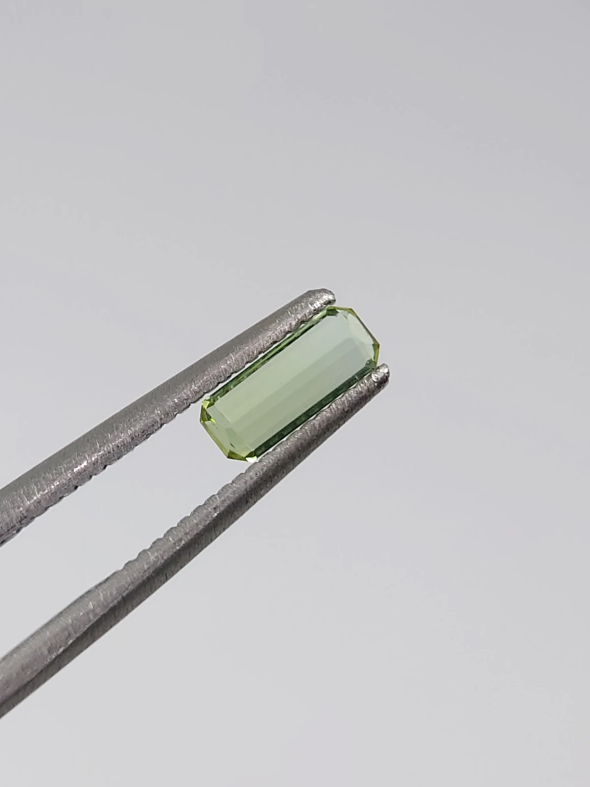 0.35ct Natural Grey Green Tourmaline Octagon Cut Loose Gemstone From Afghanistan