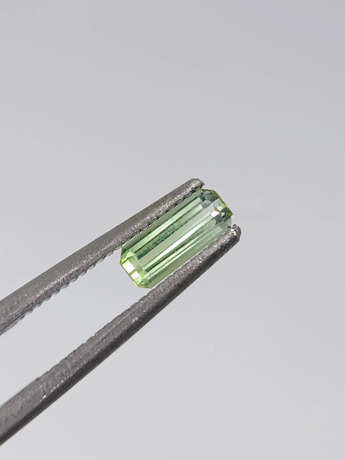 0.35ct Natural Grey Green Tourmaline Octagon Cut Loose Gemstone From Afghanistan