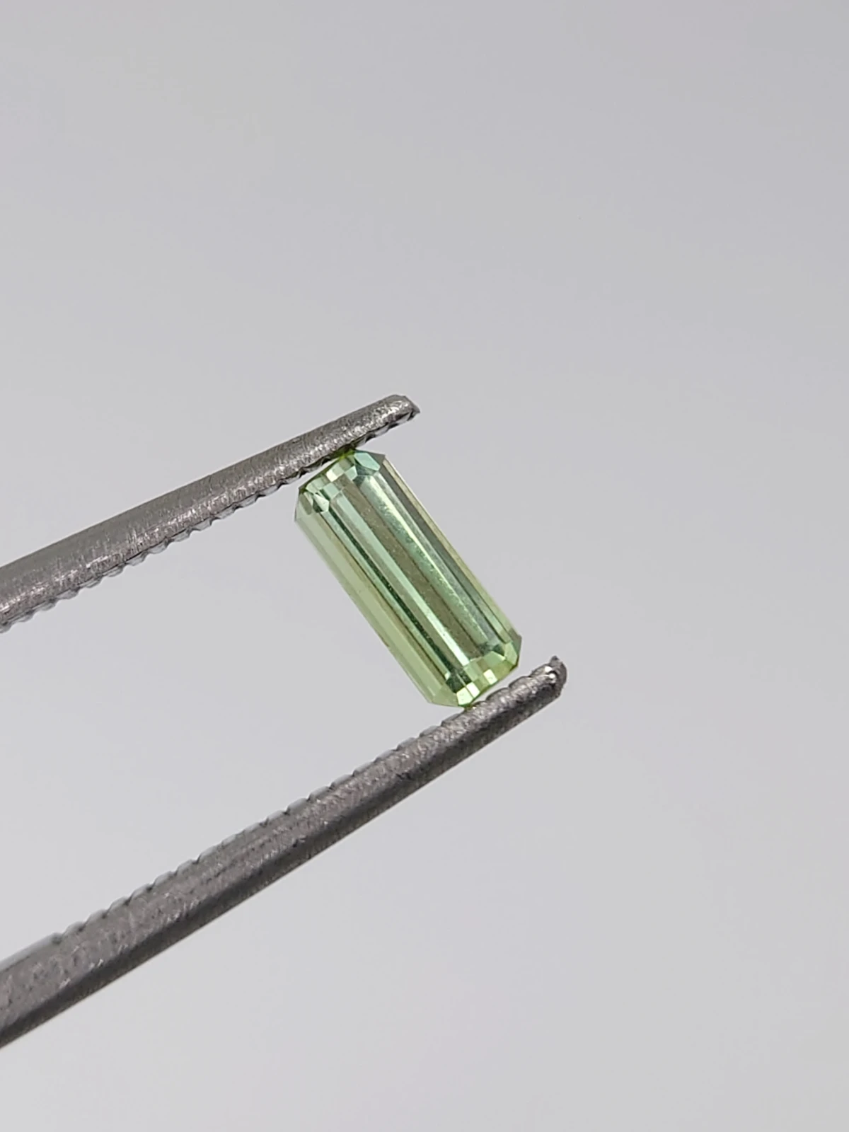 0.35ct Natural Grey Green Tourmaline Octagon Cut Loose Gemstone From Afghanistan