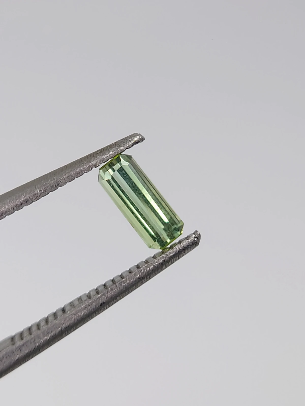 0.35ct Natural Grey Green Tourmaline Octagon Cut Loose Gemstone From Afghanistan