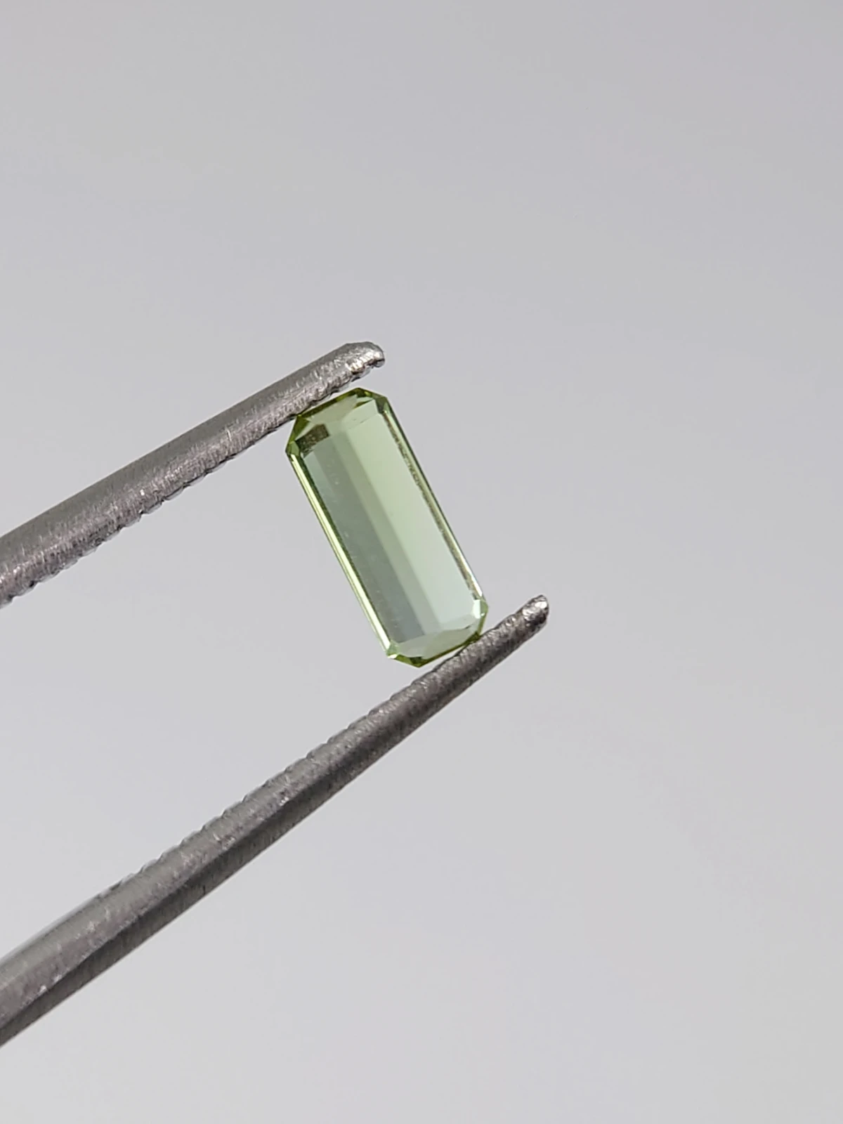 0.35ct Natural Grey Green Tourmaline Octagon Cut Loose Gemstone From Afghanistan