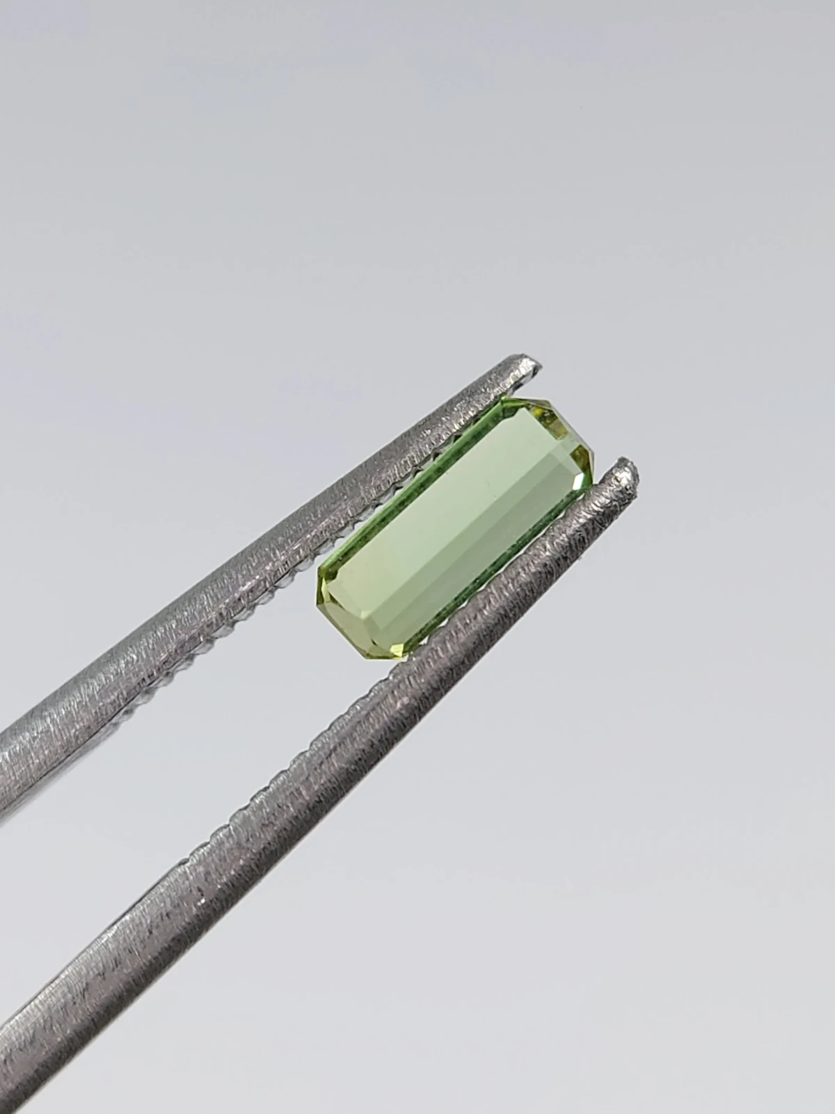 0.38ct Natural Grey Green Tourmaline  Octagon Cut Loose Gemstone From Afghanistan