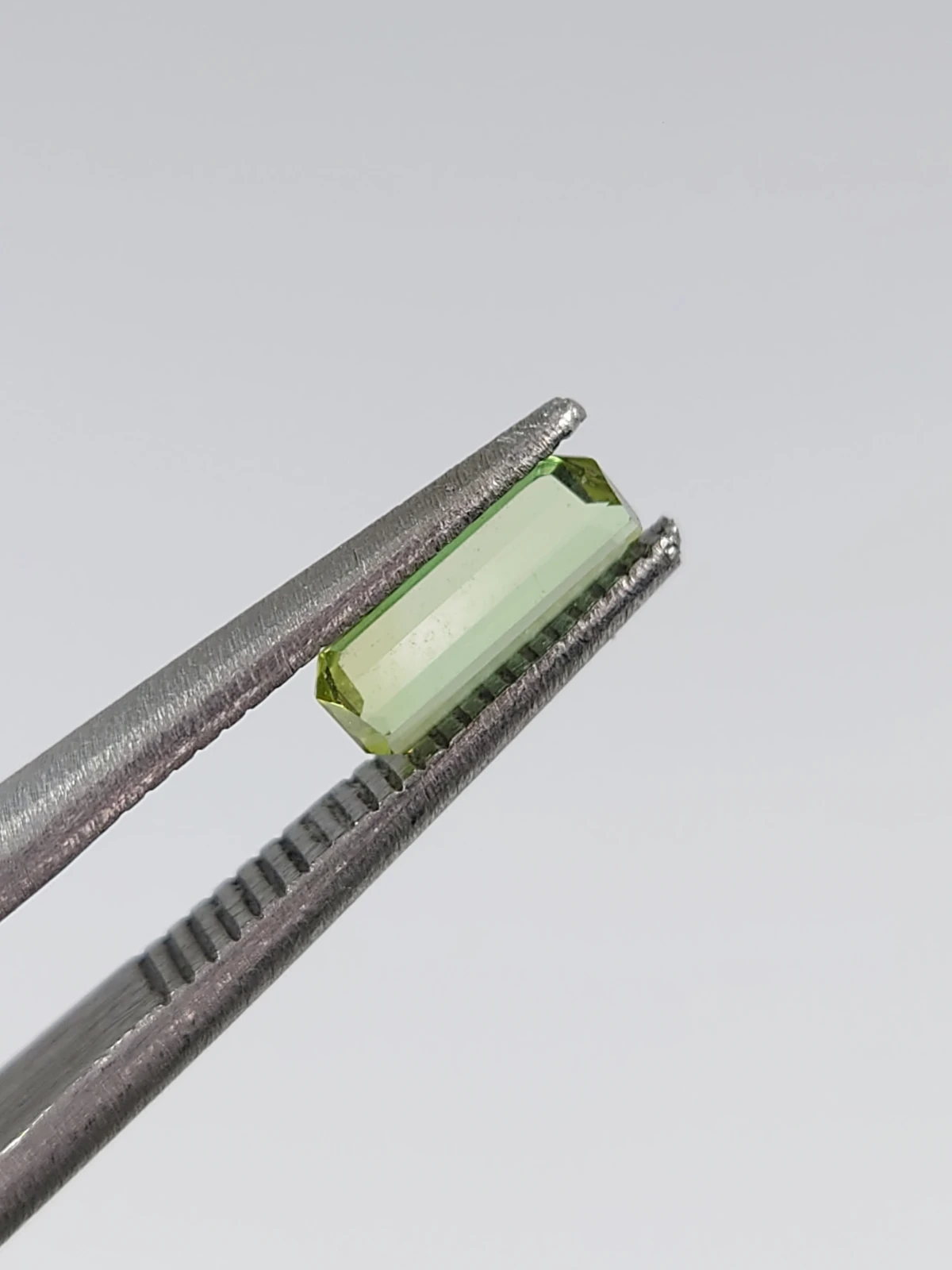 0.38ct Natural Grey Green Tourmaline  Octagon Cut Loose Gemstone From Afghanistan