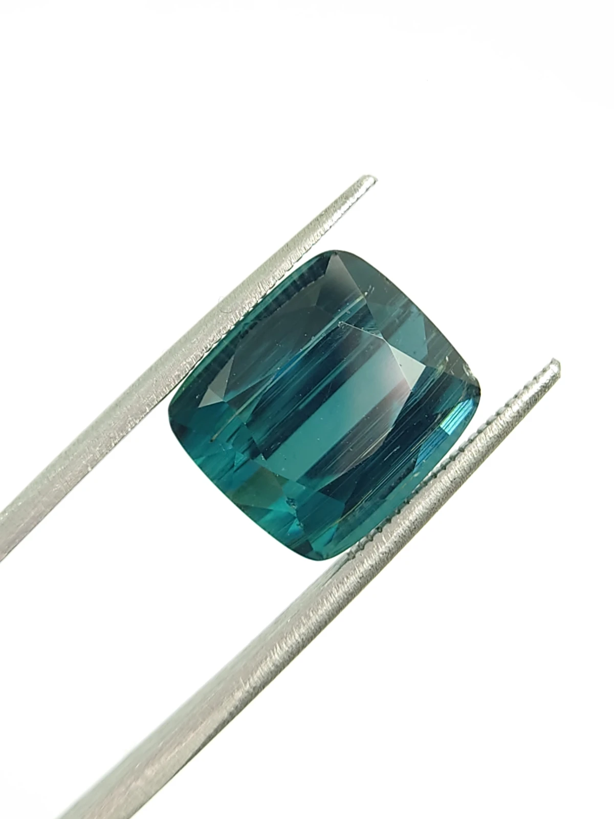 11.18ct Natural Indicolite Tourmaline Cushion Cut Loose Gemstone From Afghanistan
