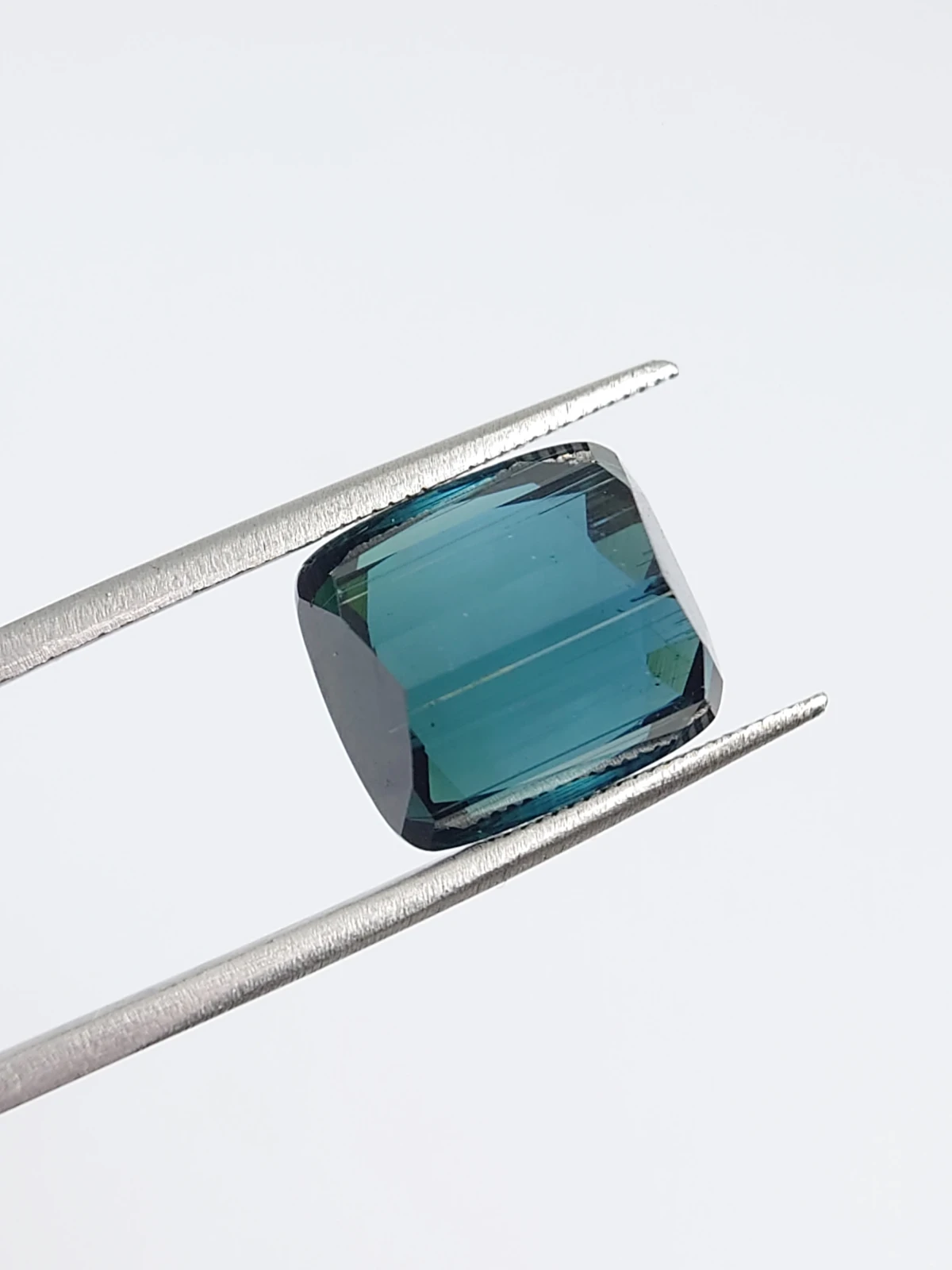 11.18ct Natural Indicolite Tourmaline Cushion Cut Loose Gemstone From Afghanistan