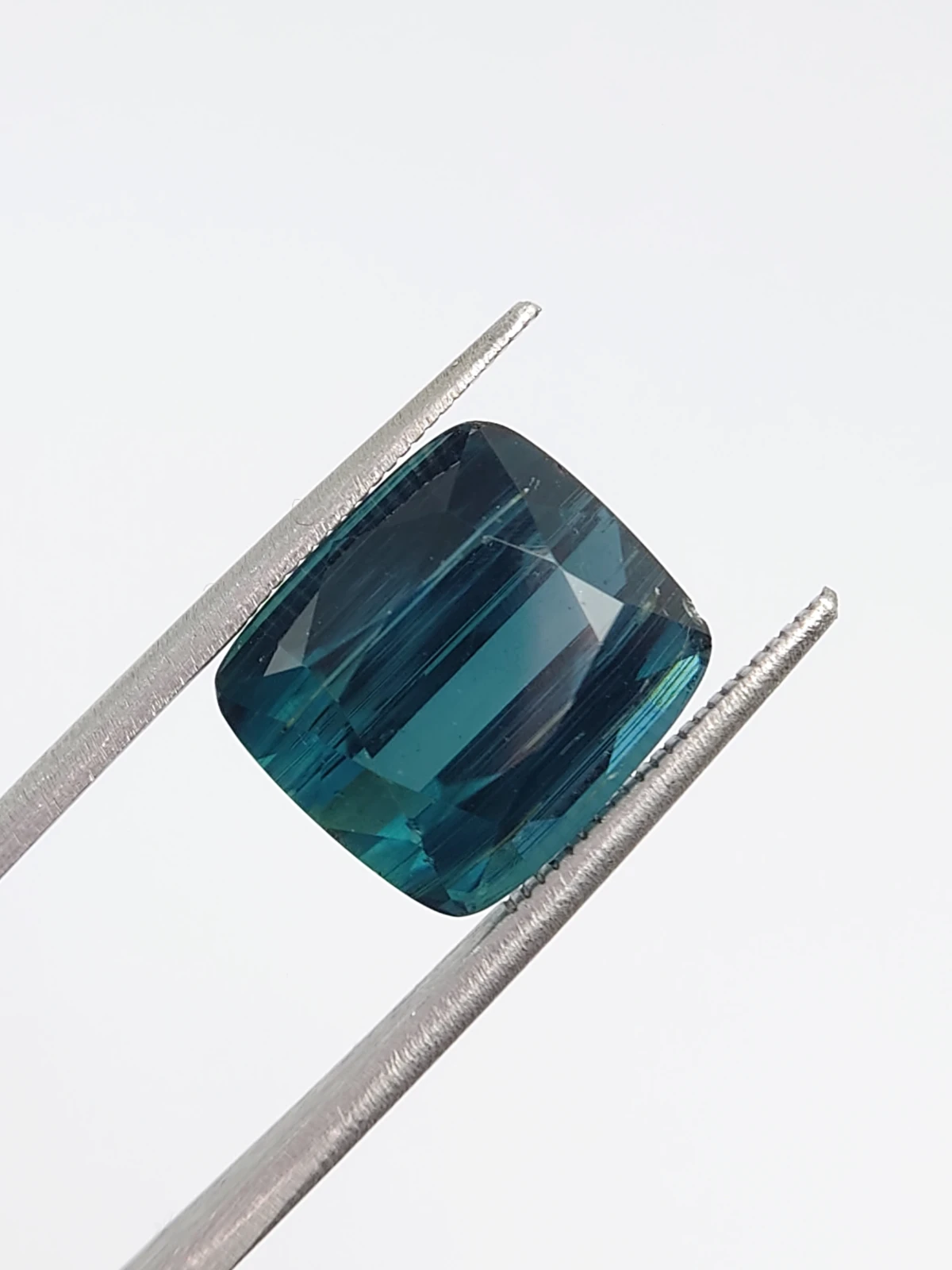 11.18ct Natural Indicolite Tourmaline Cushion Cut Loose Gemstone From Afghanistan