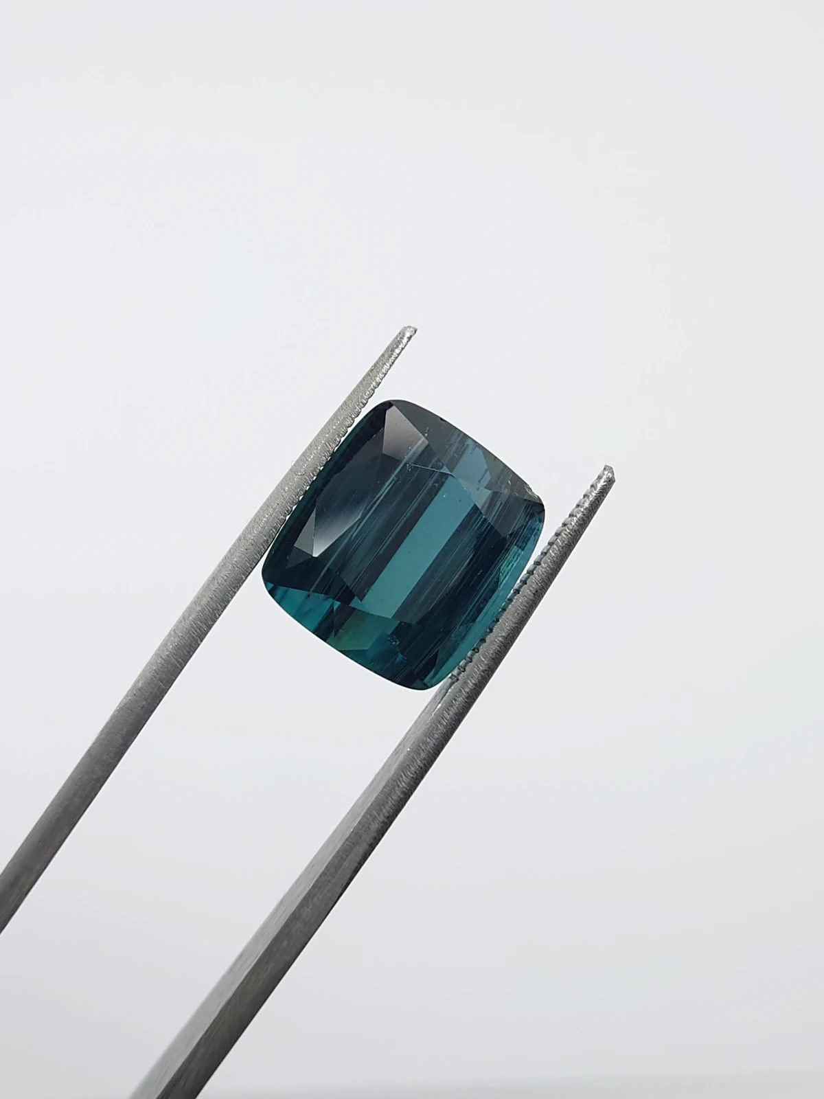 11.18ct Natural Indicolite Tourmaline Cushion Cut Loose Gemstone From Afghanistan