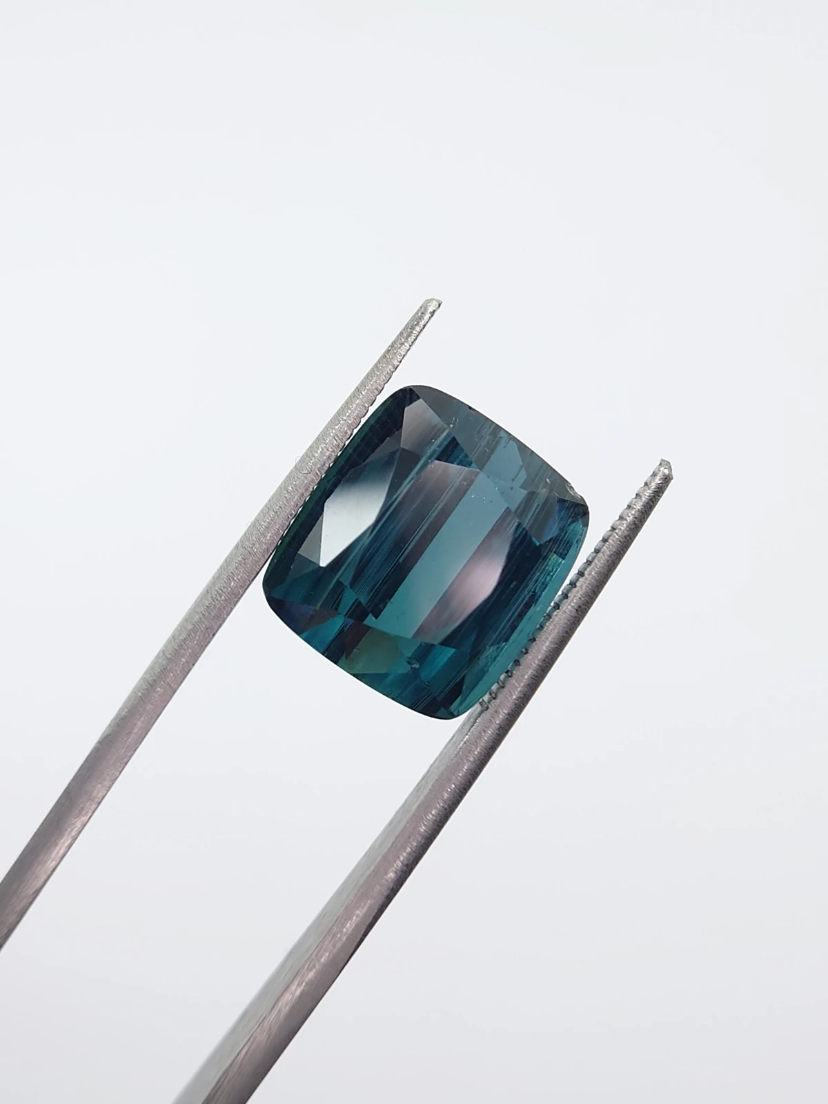 11.18ct Natural Indicolite Tourmaline Cushion Cut Loose Gemstone From Afghanistan