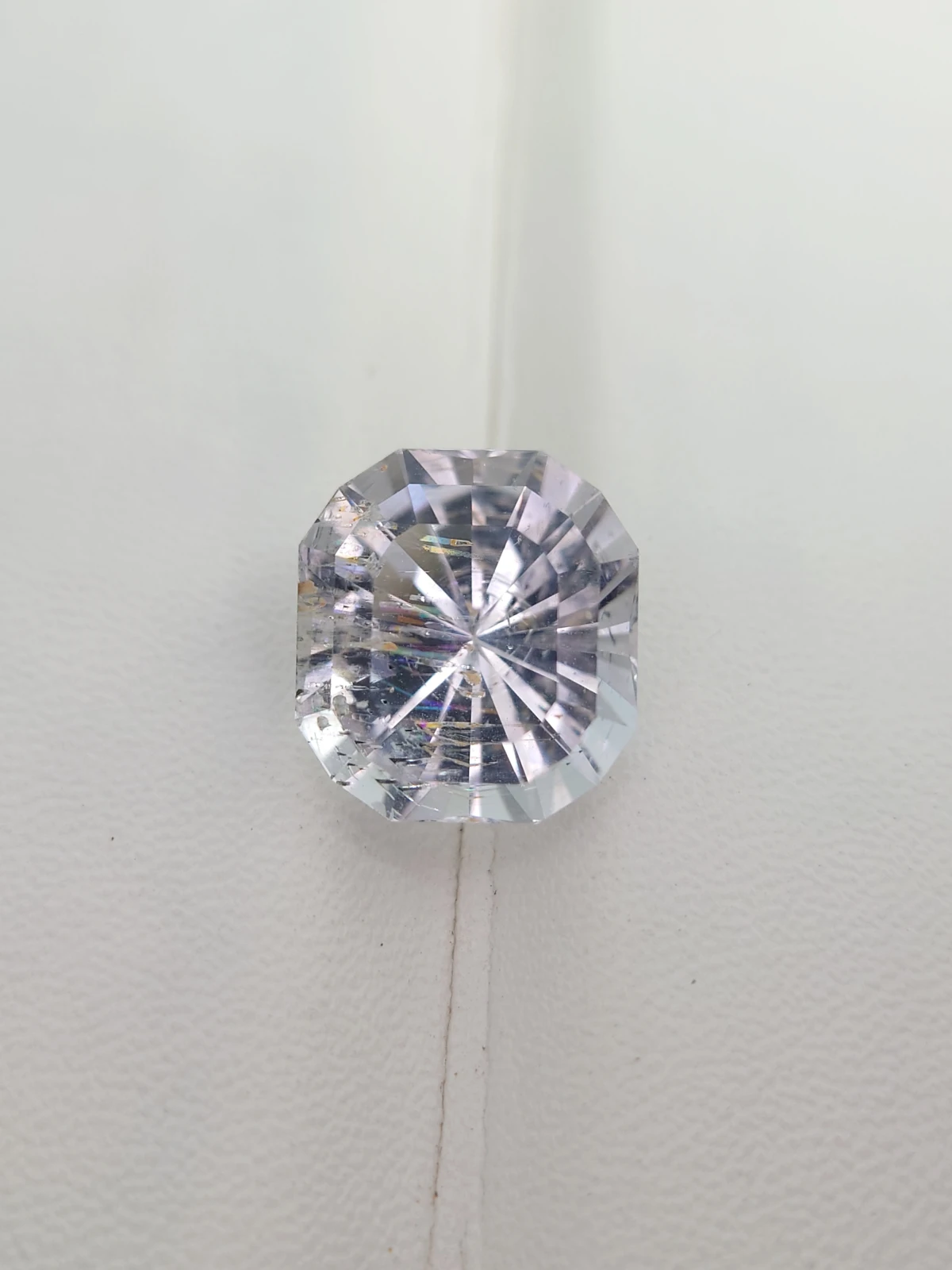 12.86ct Natural Morganite Cushion Cut Loose Gemstone From Madagascar
