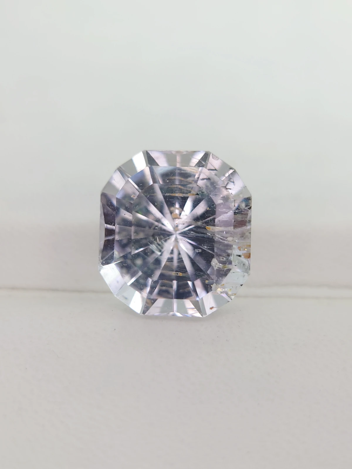 12.86ct Natural Morganite Cushion Cut Loose Gemstone From Madagascar