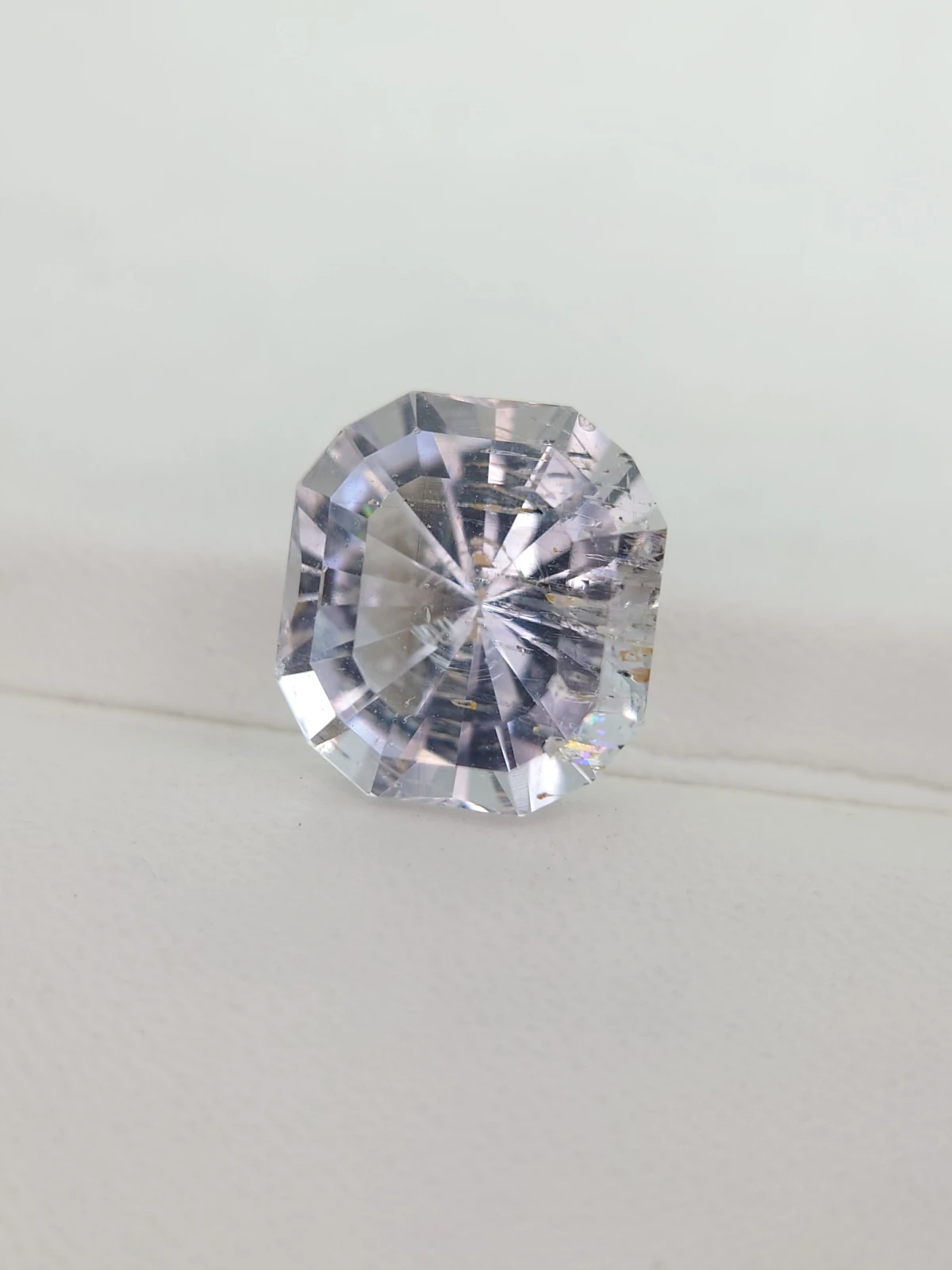 12.86ct Natural Morganite Cushion Cut Loose Gemstone From Madagascar