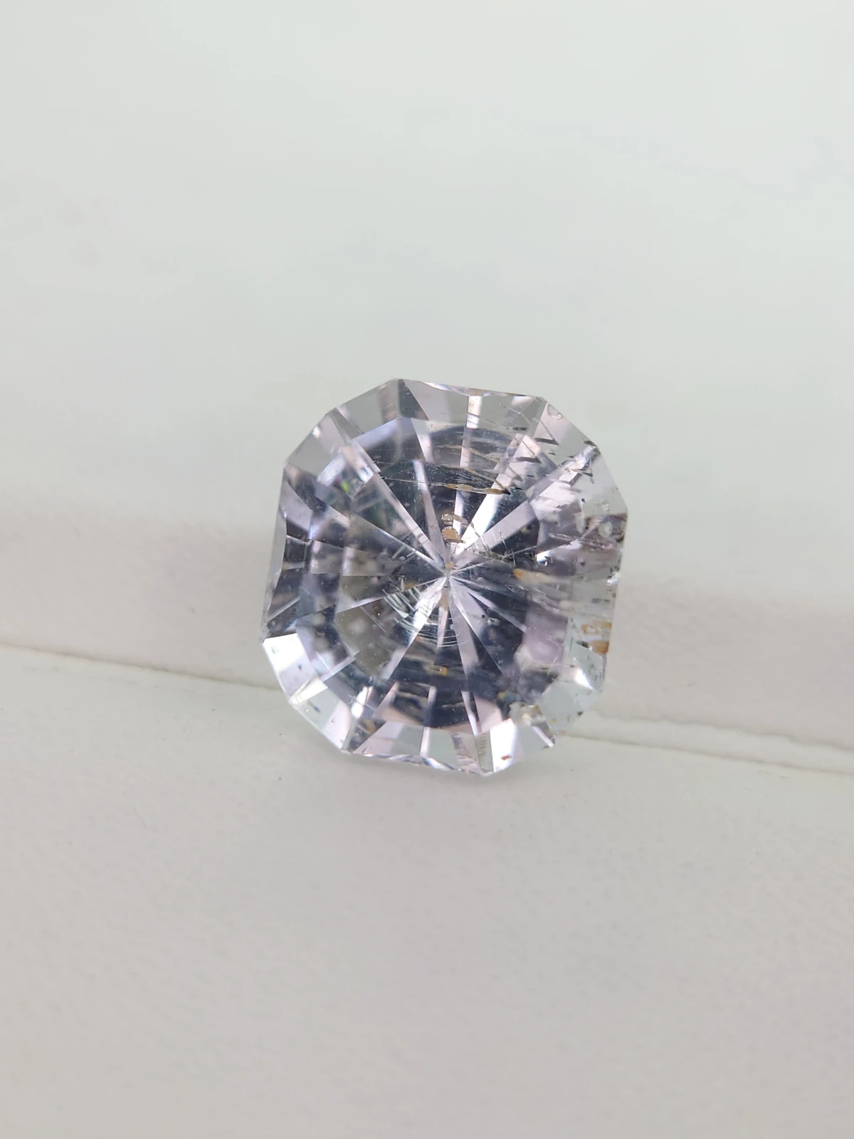 12.86ct Natural Morganite Cushion Cut Loose Gemstone From Madagascar