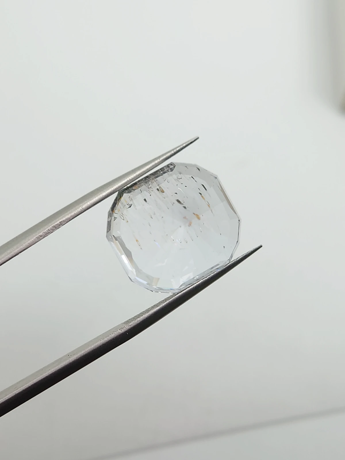 12.86ct Natural Morganite Cushion Cut Loose Gemstone From Madagascar