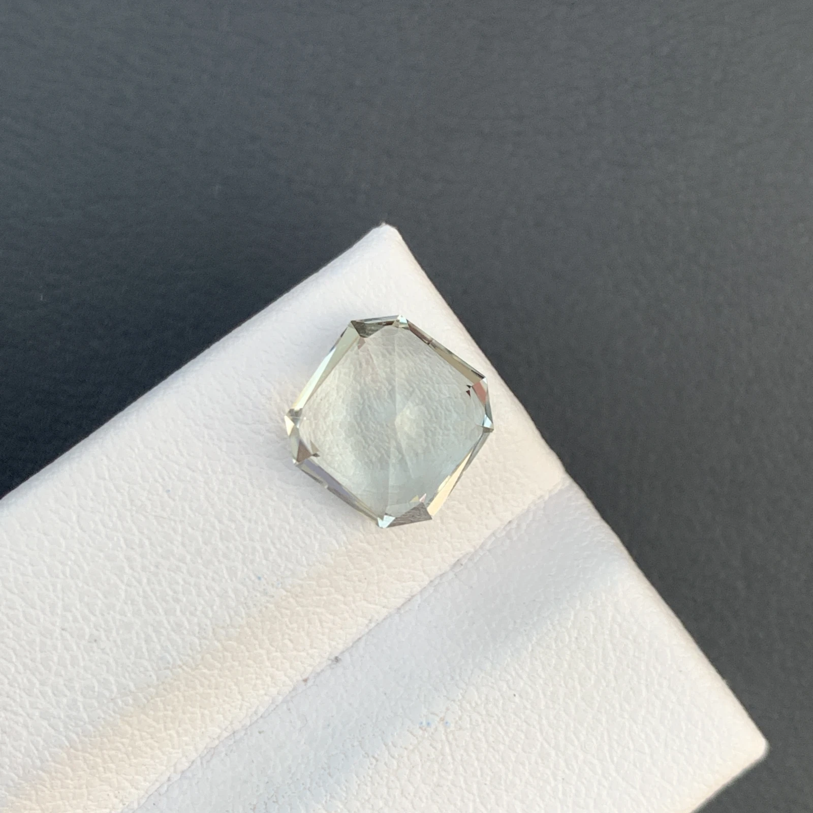 Precision Cut 3.65ct Green Prasiolite Fancy Cut Loose Gemstone