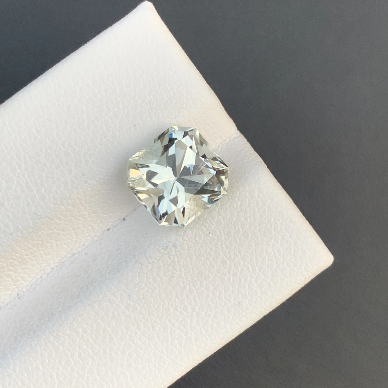 Precision Cut 3.65ct Green Prasiolite Fancy Cut Loose Gemstone