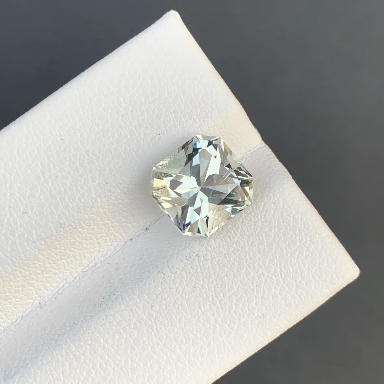 Precision Cut 3.65ct Green Prasiolite Fancy Cut Loose Gemstone