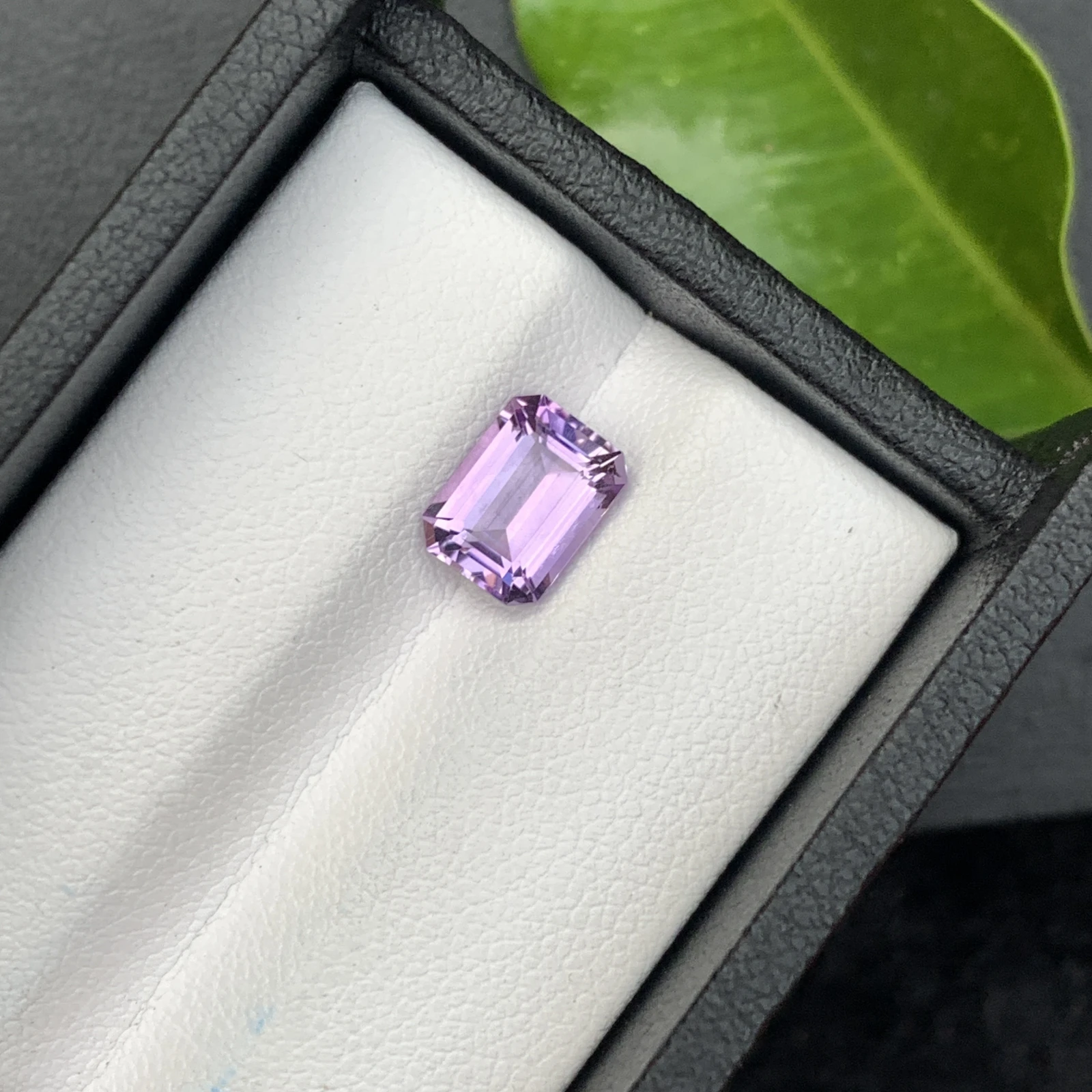 Natural Purple Amethyst 1.72 carat Emerald Cut Loose Gemstone