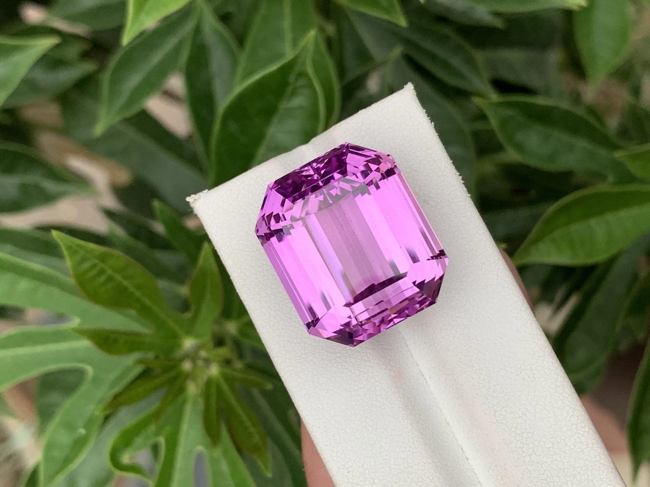 63.07ct Natural Pinkish Purple Kunzite Octagonal Shape