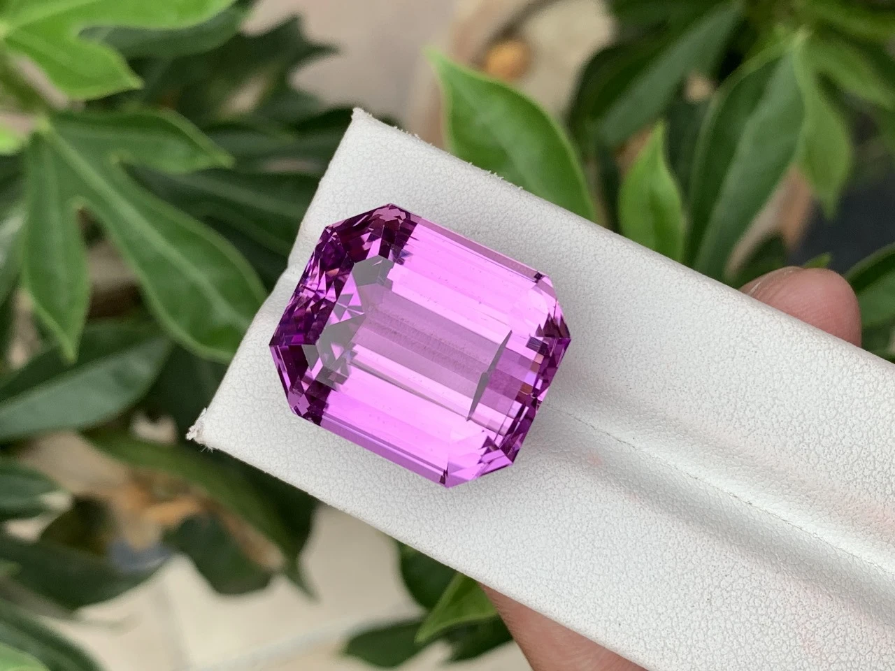 63.07ct Natural Pinkish Purple Kunzite Octagonal Shape