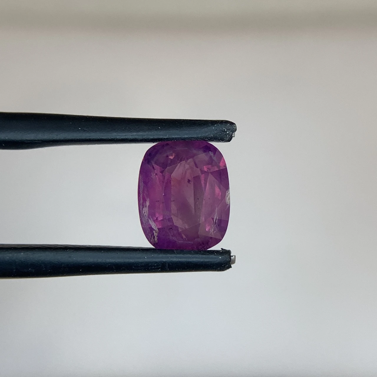 3.21ct Natural Purple Kashmir Sapphire Cushion Shape