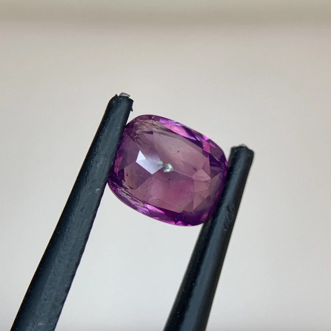 3.21ct Natural Purple Kashmir Sapphire Cushion Shape