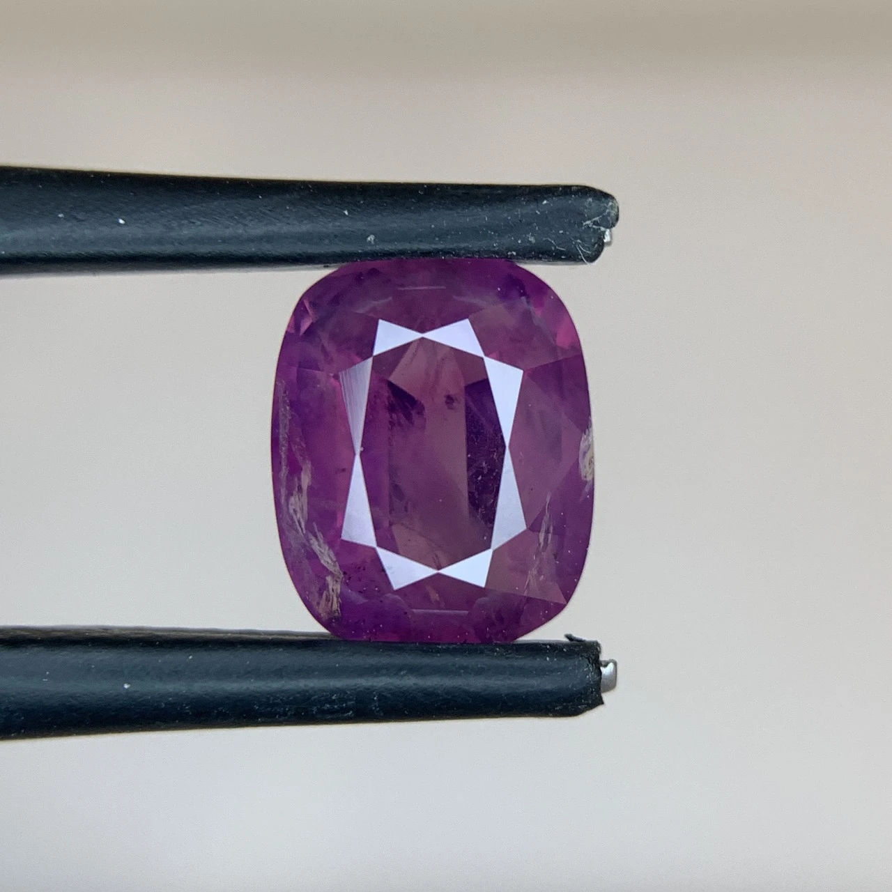 3.21ct Natural Purple Kashmir Sapphire Cushion Shape