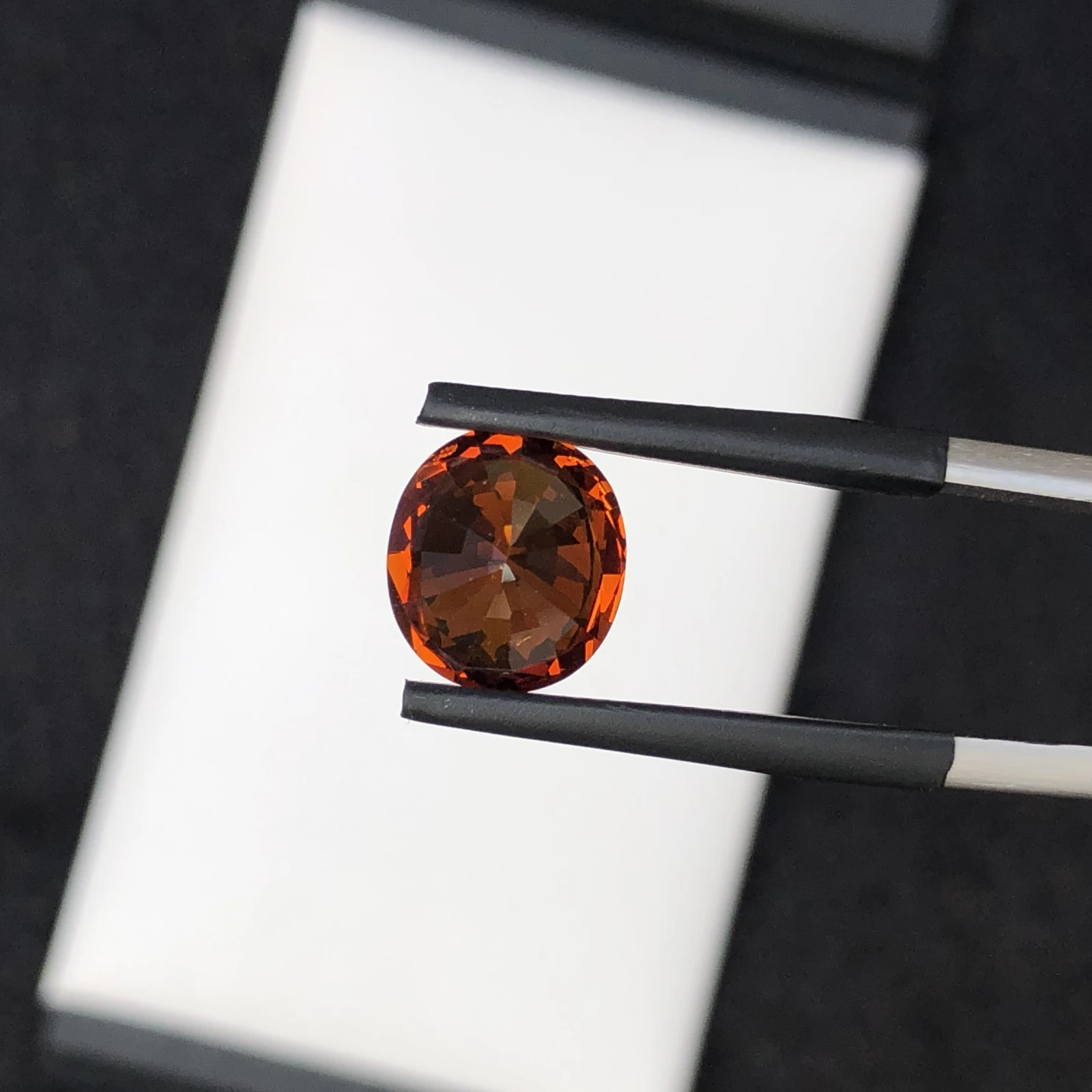 5.75ct Natural Vivid Orange Sapphire Oval Shape
