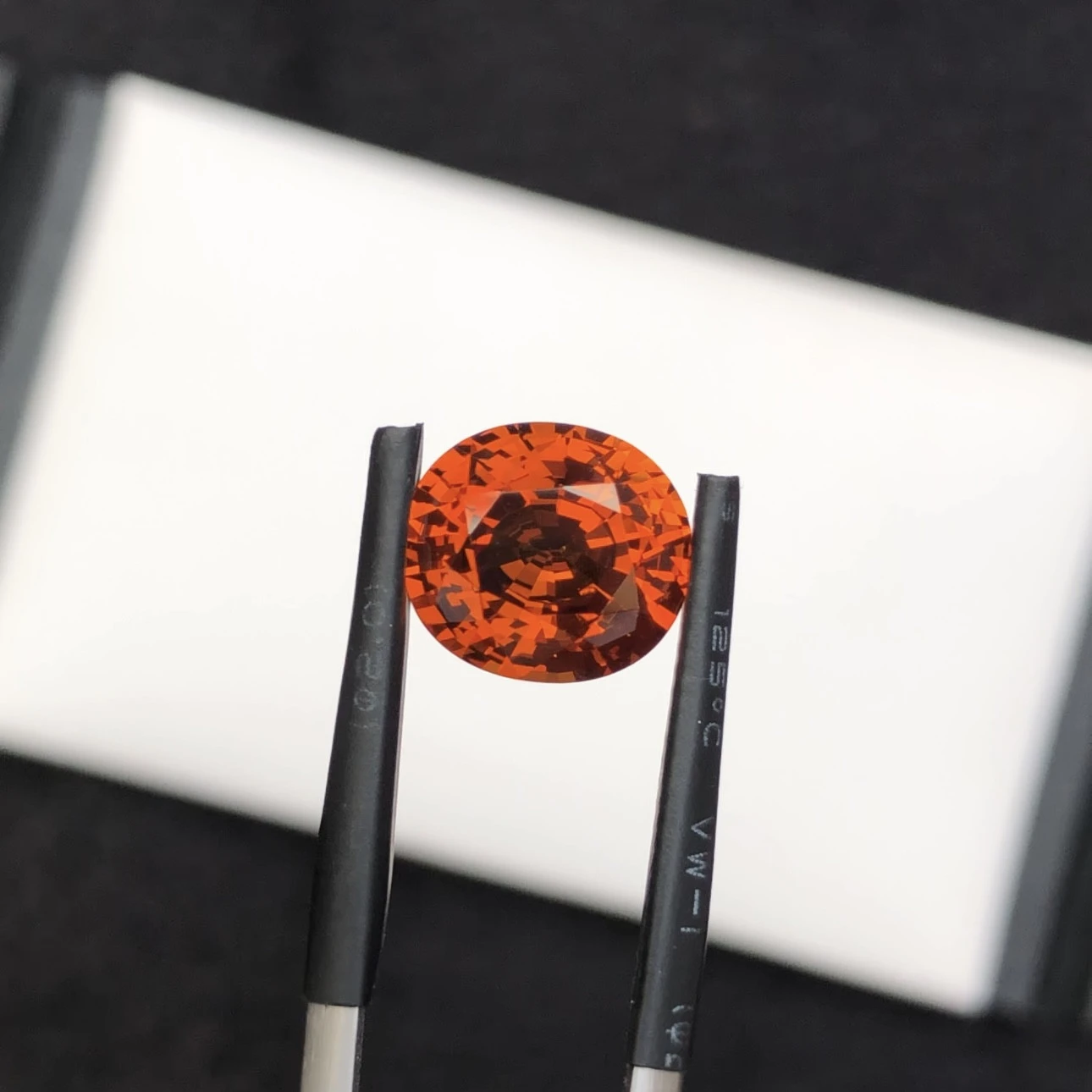 5.75ct Natural Vivid Orange Sapphire Oval Shape