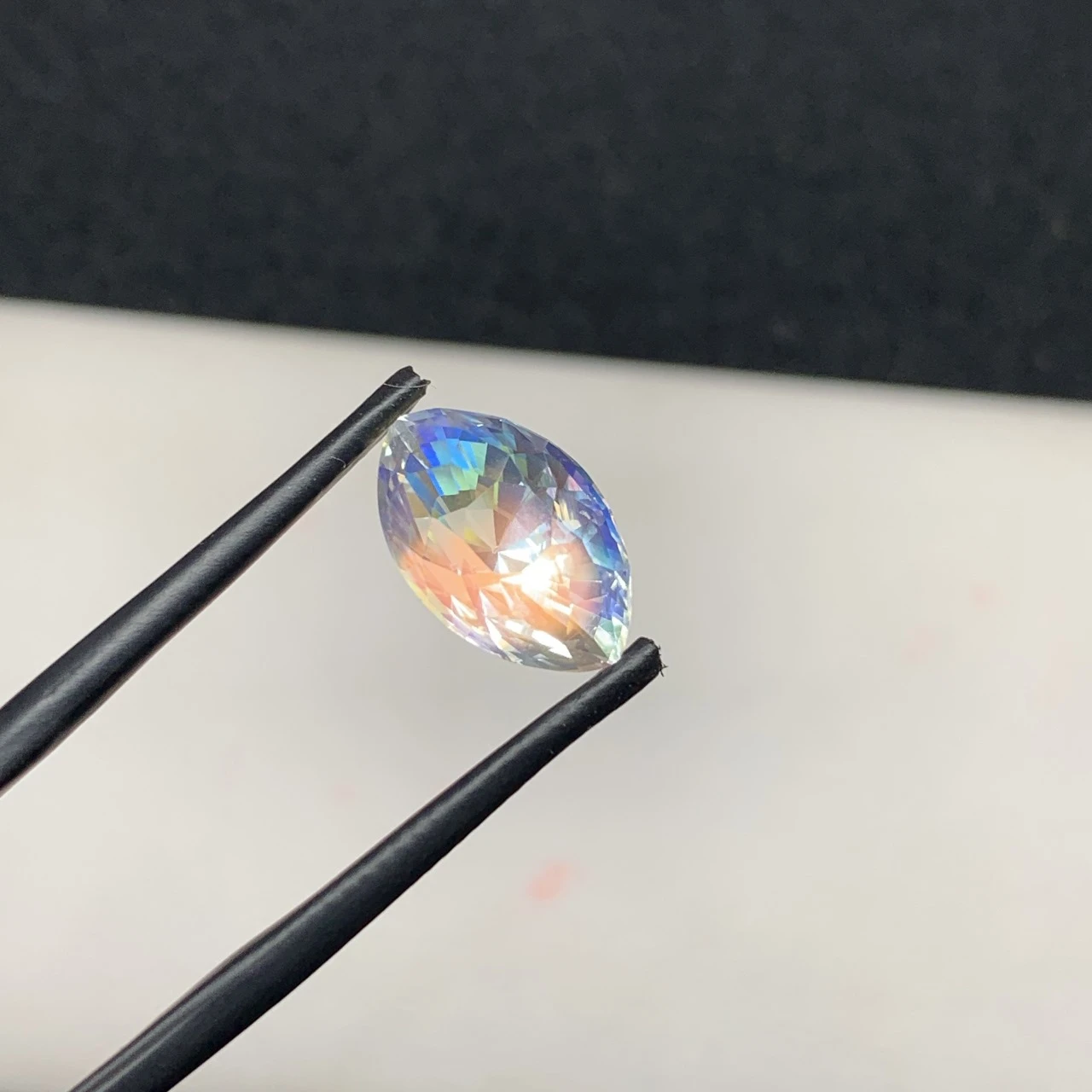 4.70ct Natural Rainbow Moonstone Marquise Shape Loose Gemstone