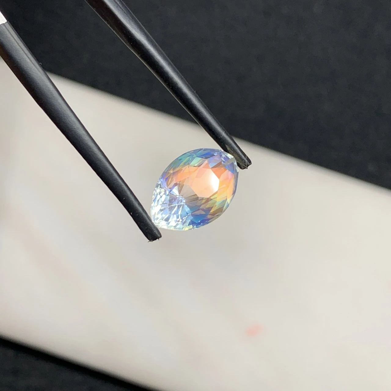 4.70ct Natural Rainbow Moonstone Marquise Shape Loose Gemstone