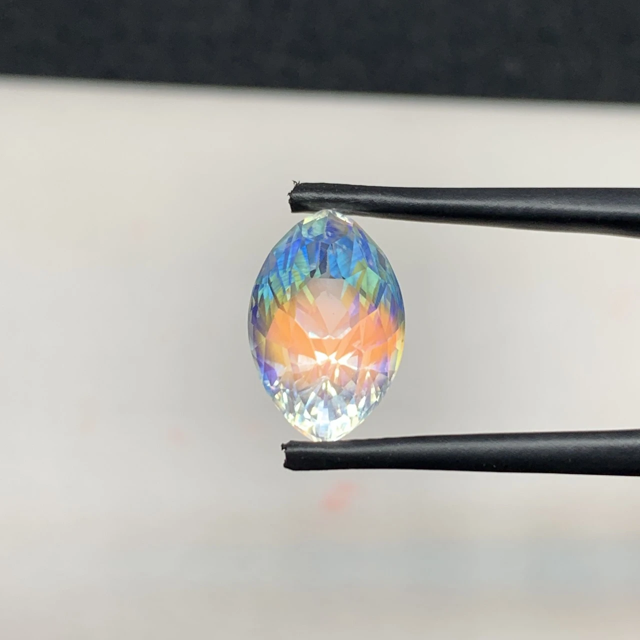 4.70ct Natural Rainbow Moonstone Marquise Shape Loose Gemstone