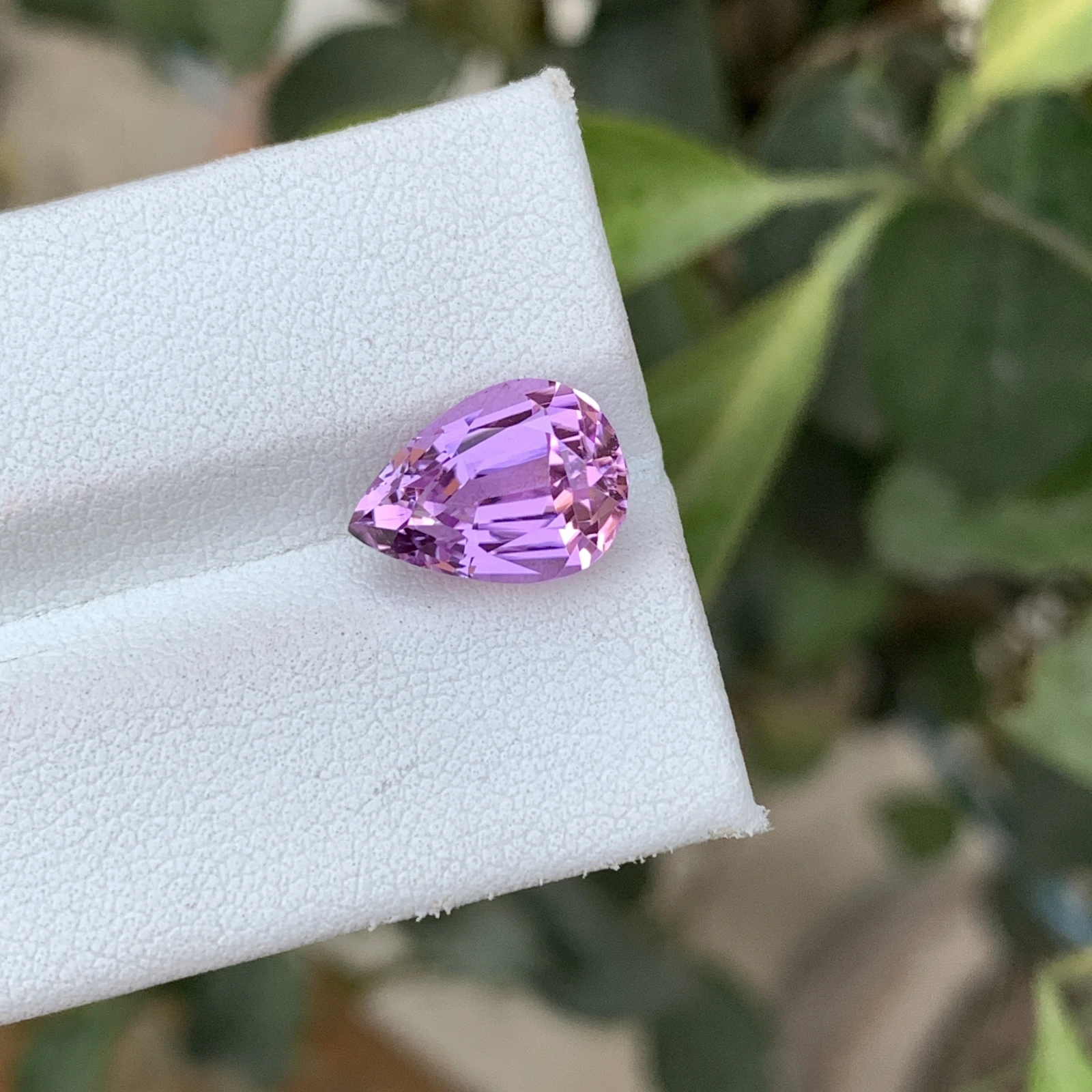 5 Carat Natural Pink Kunzite Pear Shape Loose Gemstone from Afghanistan