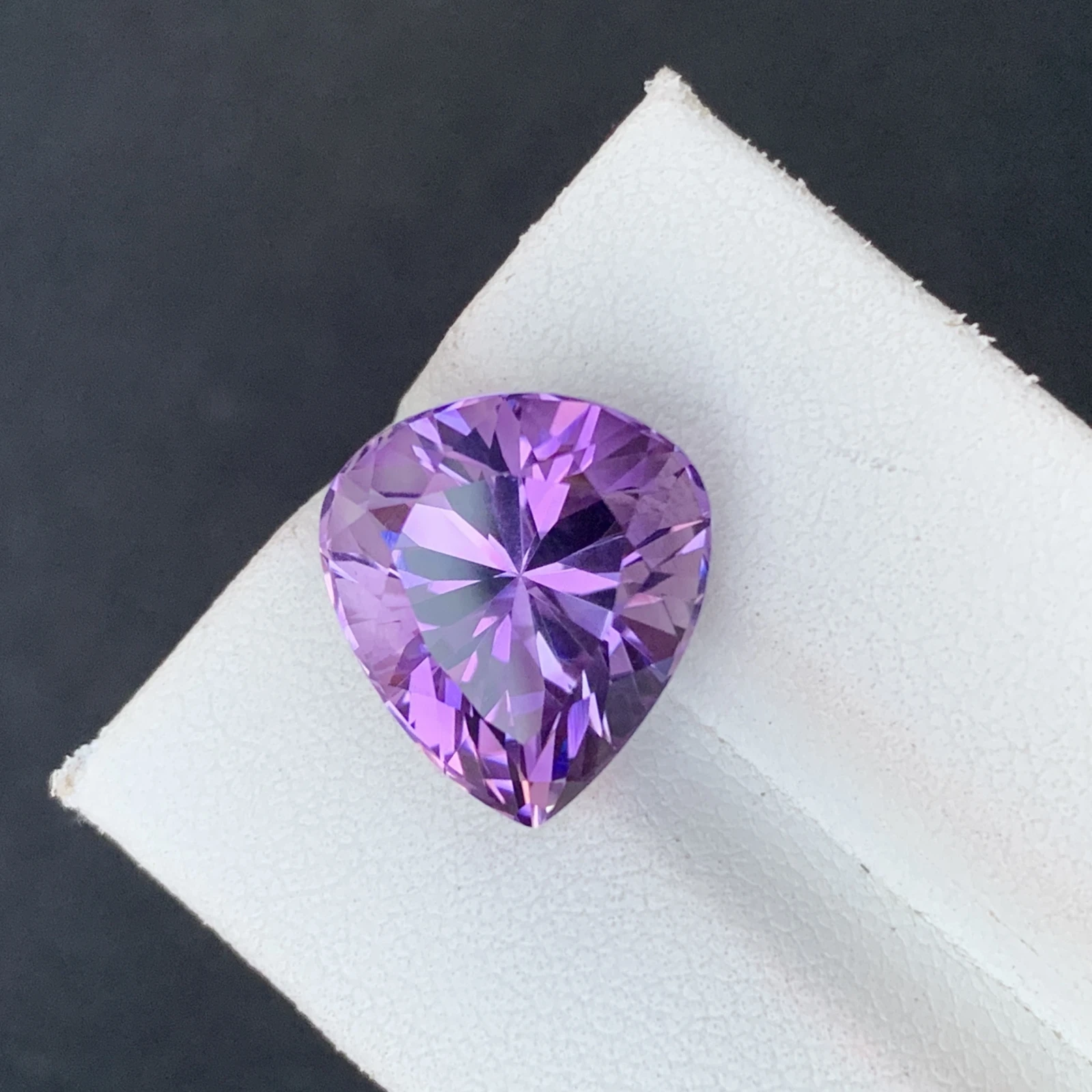 9.75 CT Natural Purple Amethyst Pear Shape Loose Gemstone