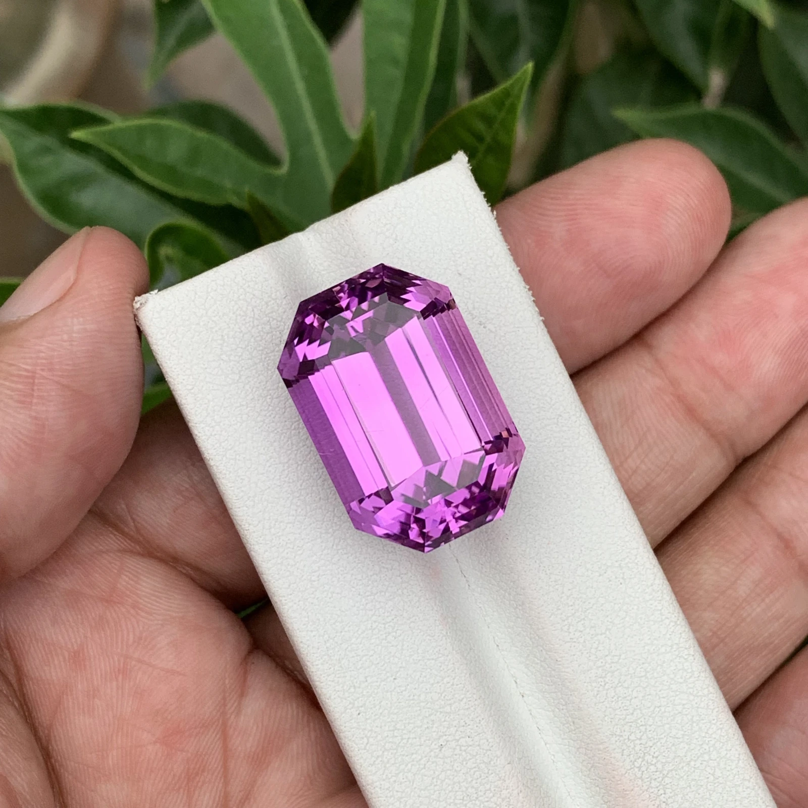 51.65 CT Natural Pinkish Purple Kunzite Octagonal Shape Loose Gemstone