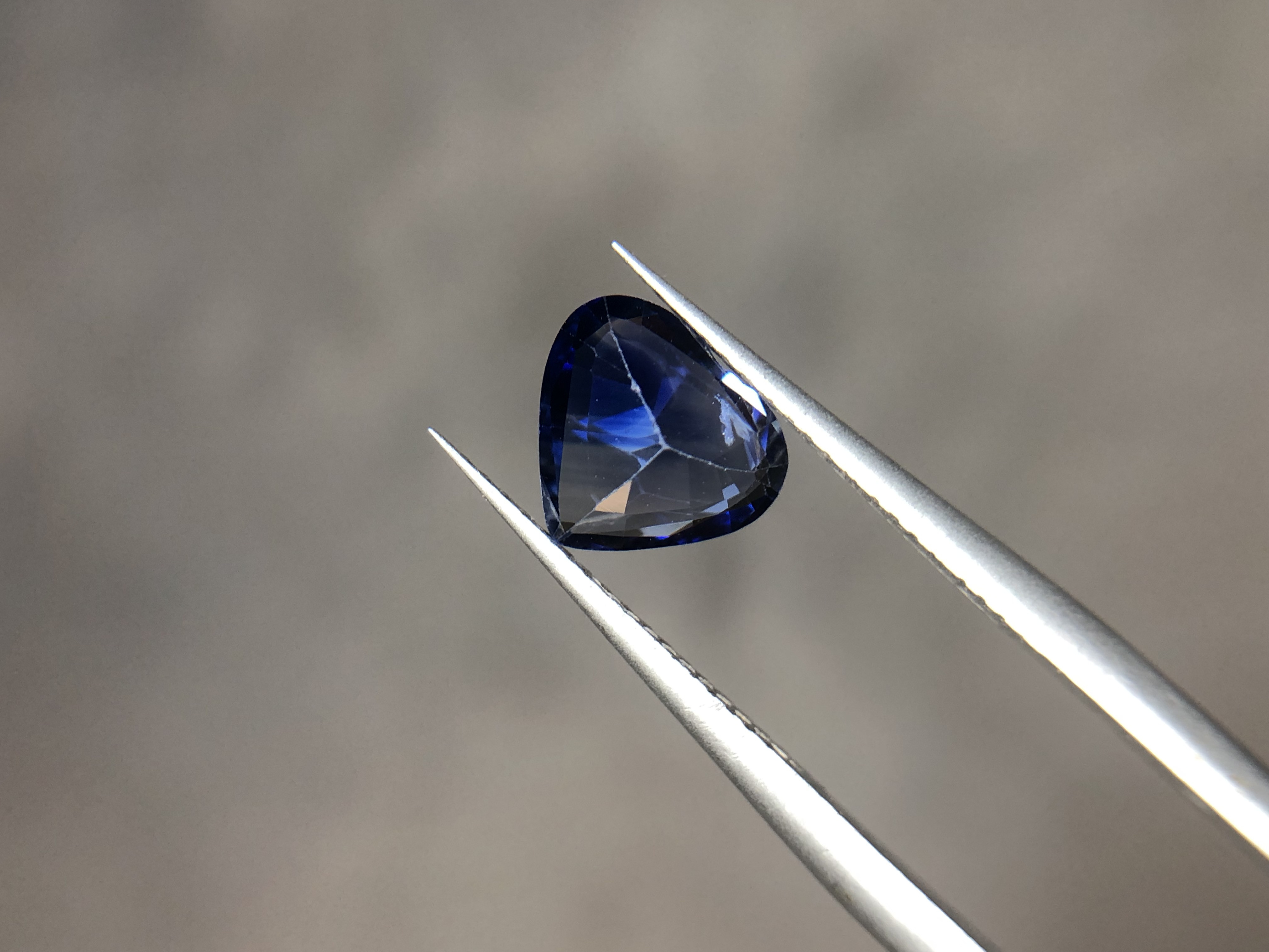 1.20-Carat Blue Sapphire Heart Shape-Heated Loose Gemstone-Gift Birthday