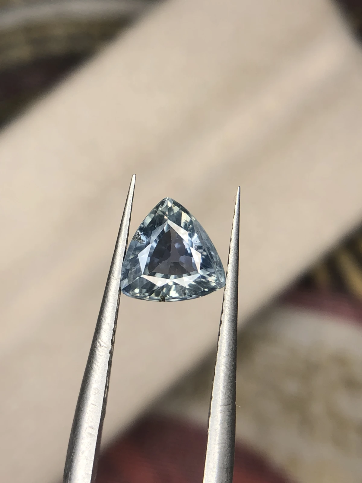 1.40ct Natural Teal Sapphire in Trillion Cut