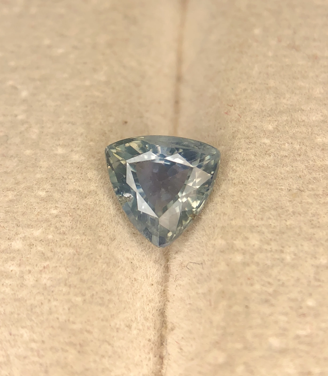 1.40ct Natural Teal Sapphire in Trillion Cut