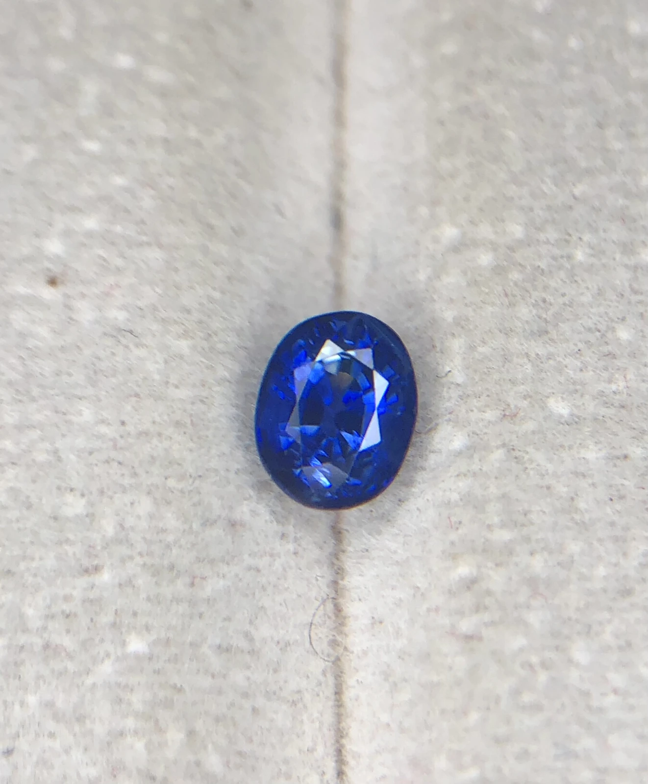 0.84ct Royal Blue Ceylon Sapphire in Oval Cut
