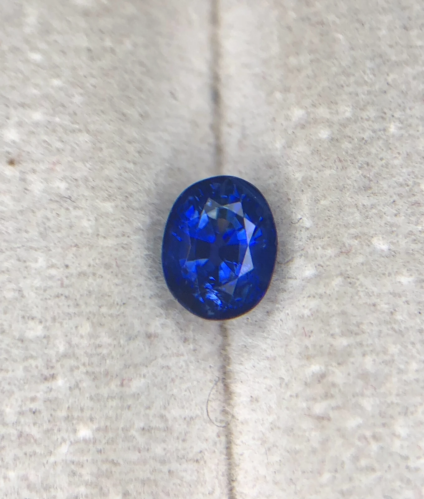 0.84ct Royal Blue Ceylon Sapphire in Oval Cut