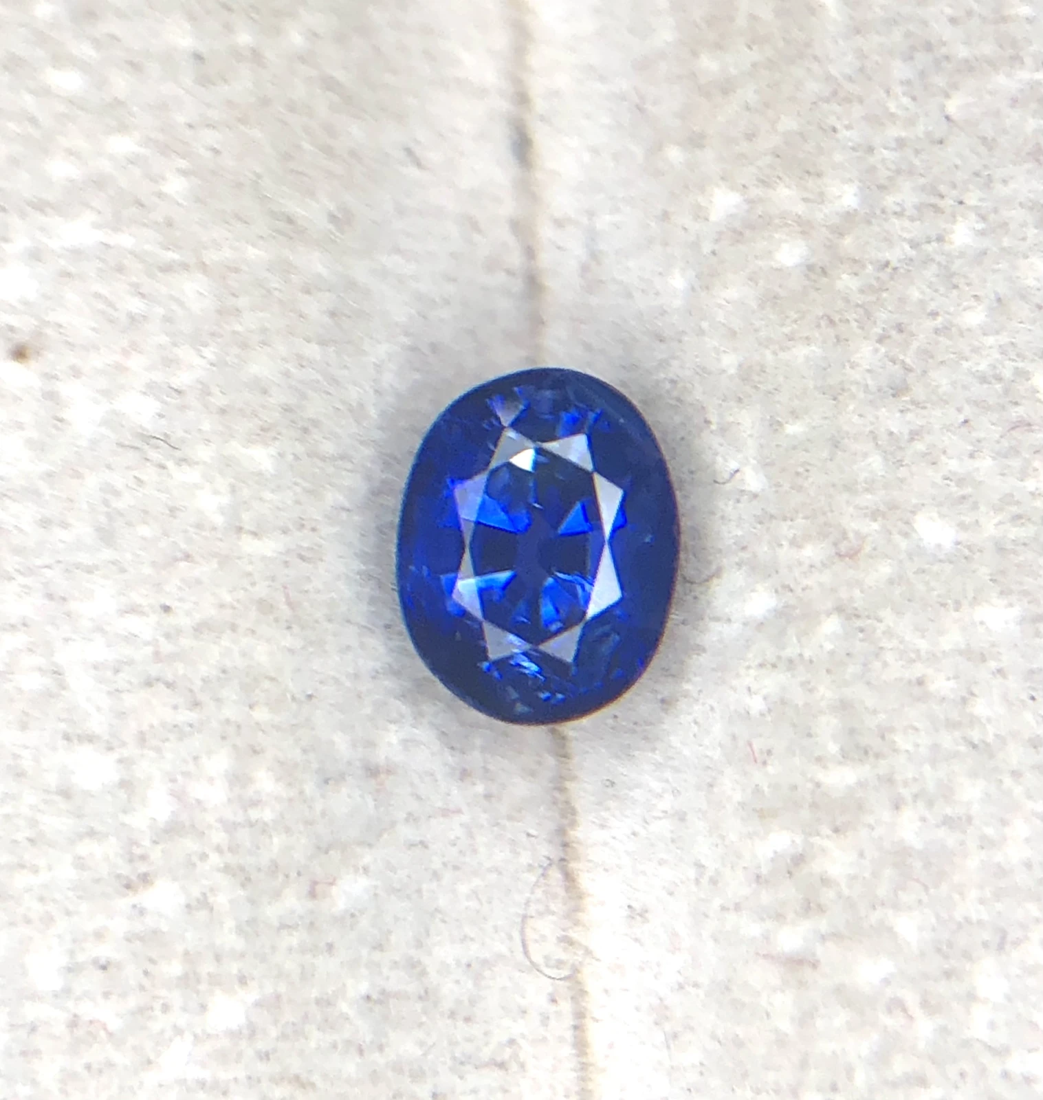 0.84ct Royal Blue Ceylon Sapphire in Oval Cut