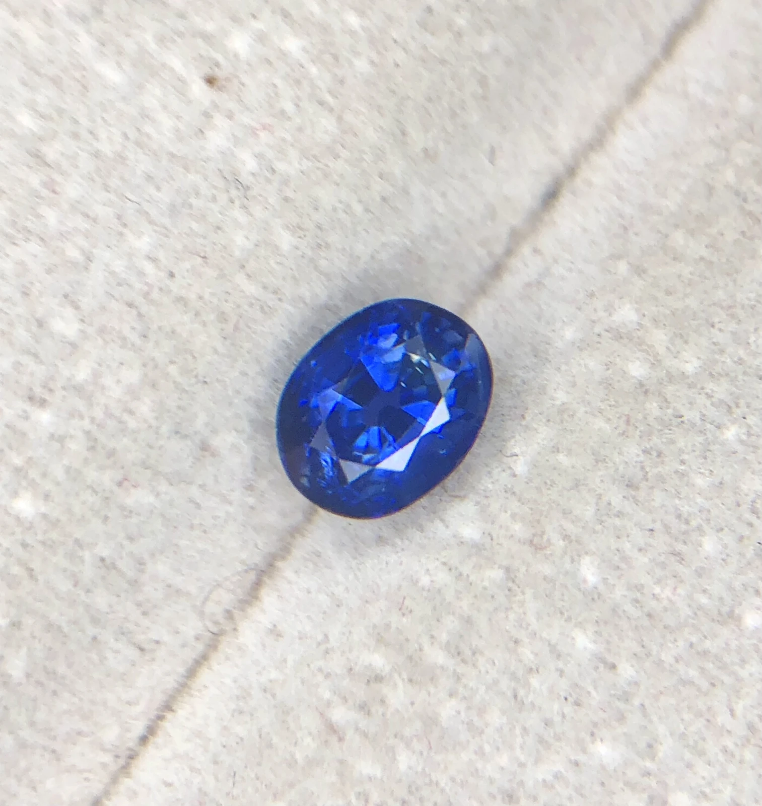0.84ct Royal Blue Ceylon Sapphire in Oval Cut