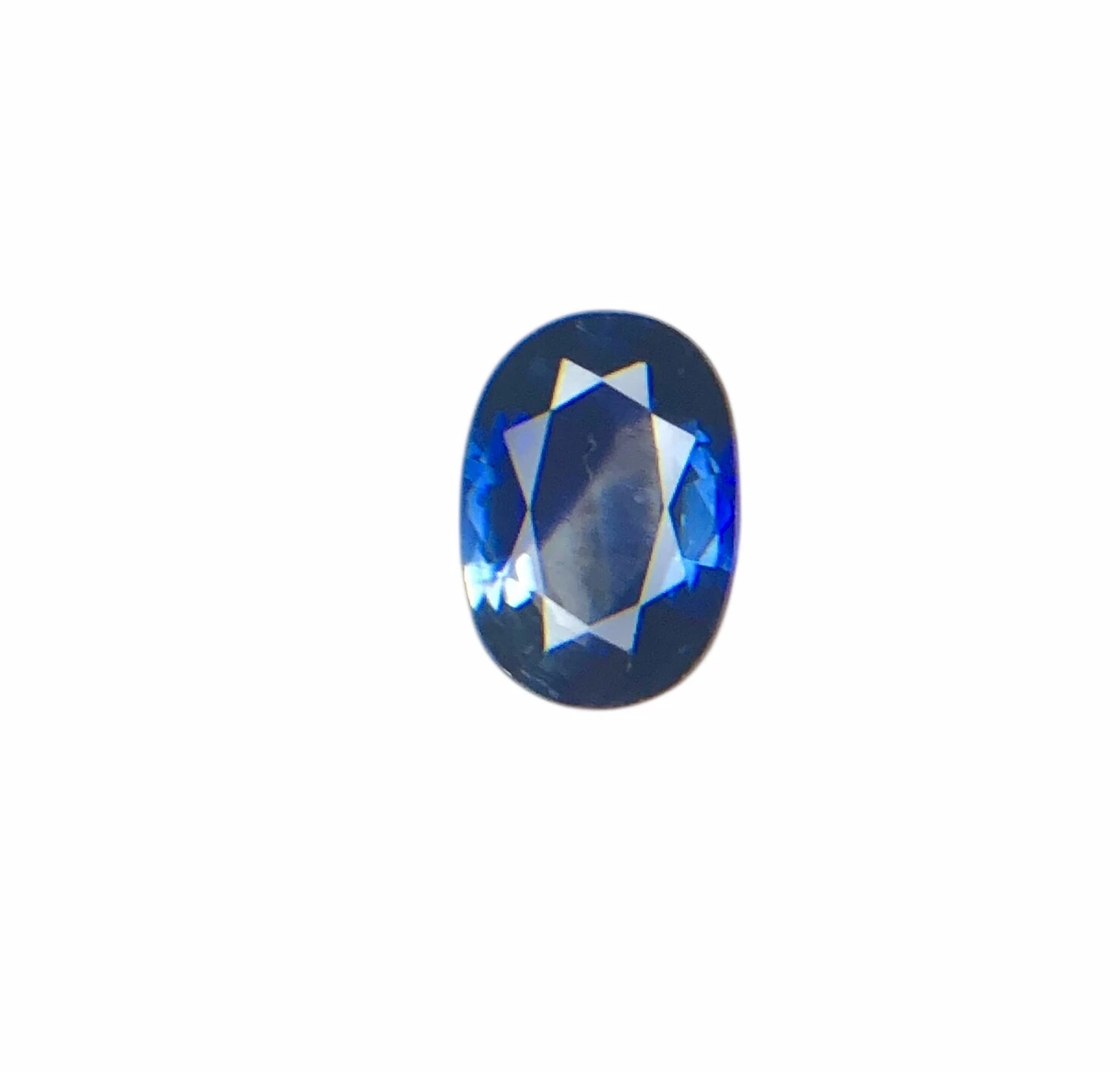 1.23ct Point Blue sapphire from Srilanka